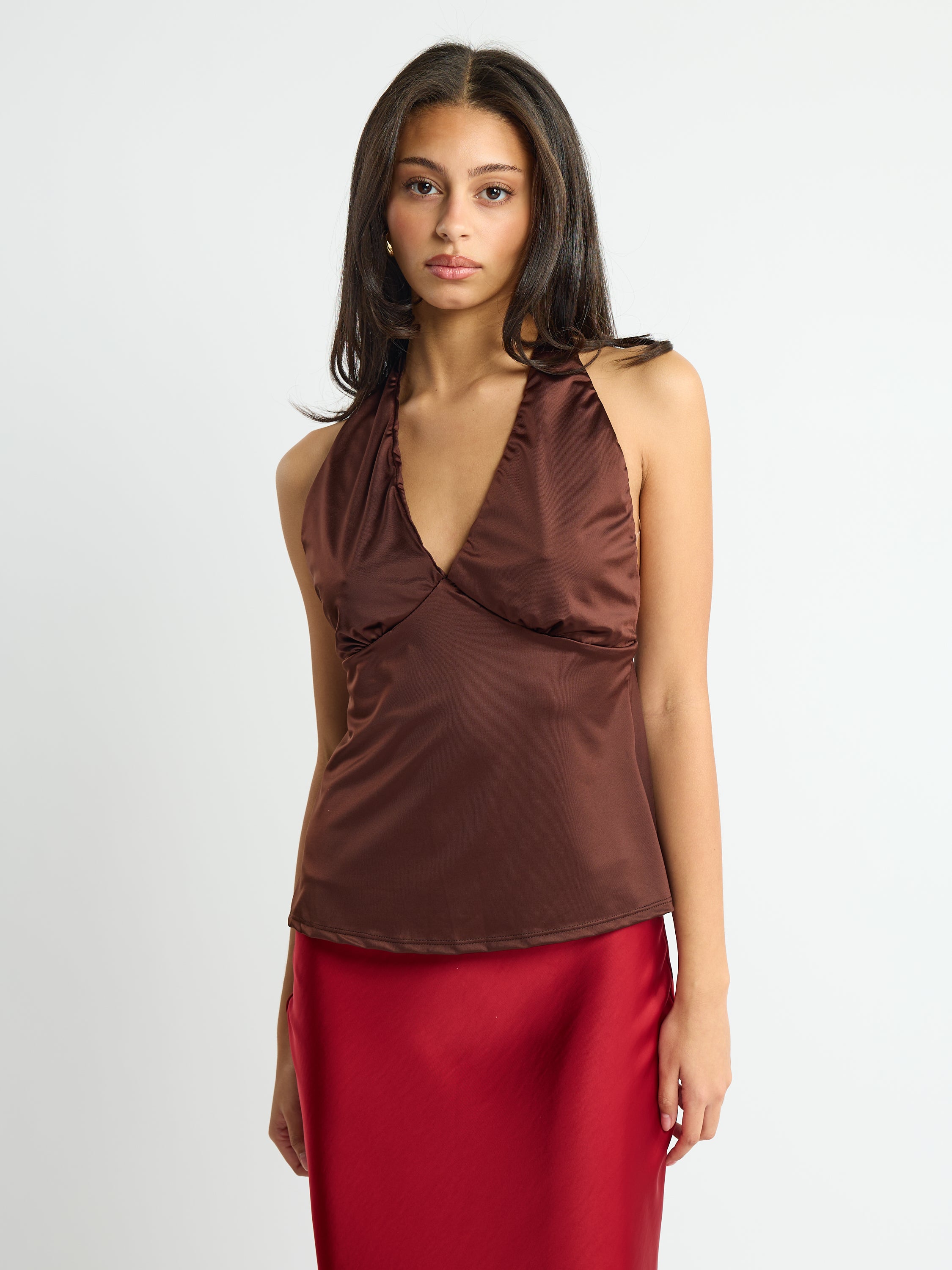 Valencia Satin Halter Top