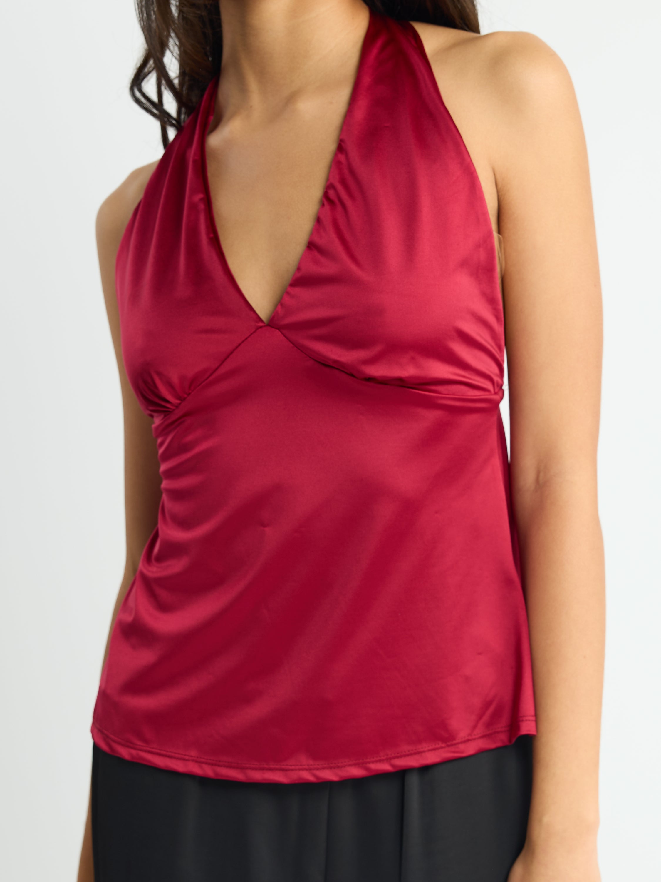 Valencia Satin Halter Top