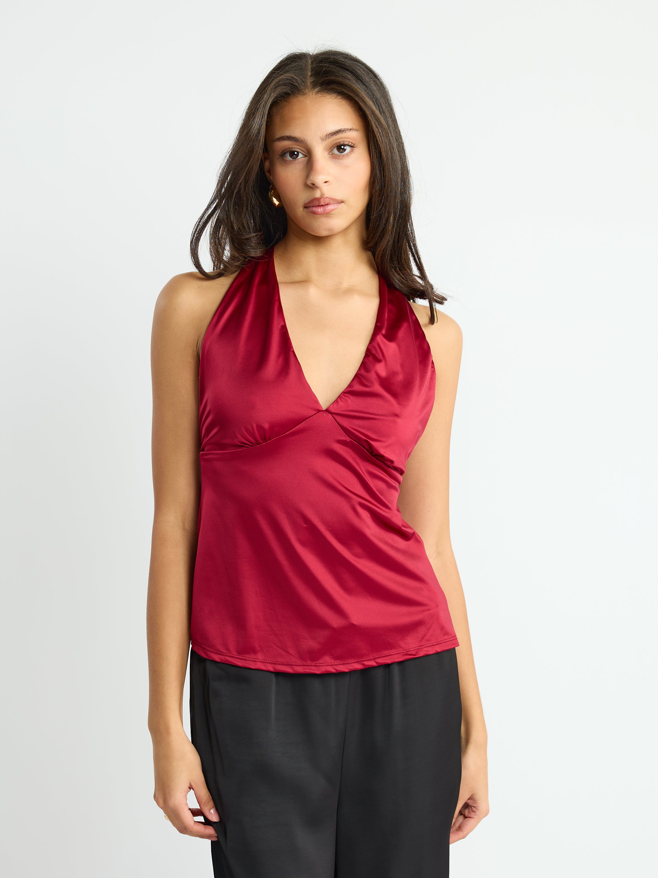 Valencia Satin Halter Top
