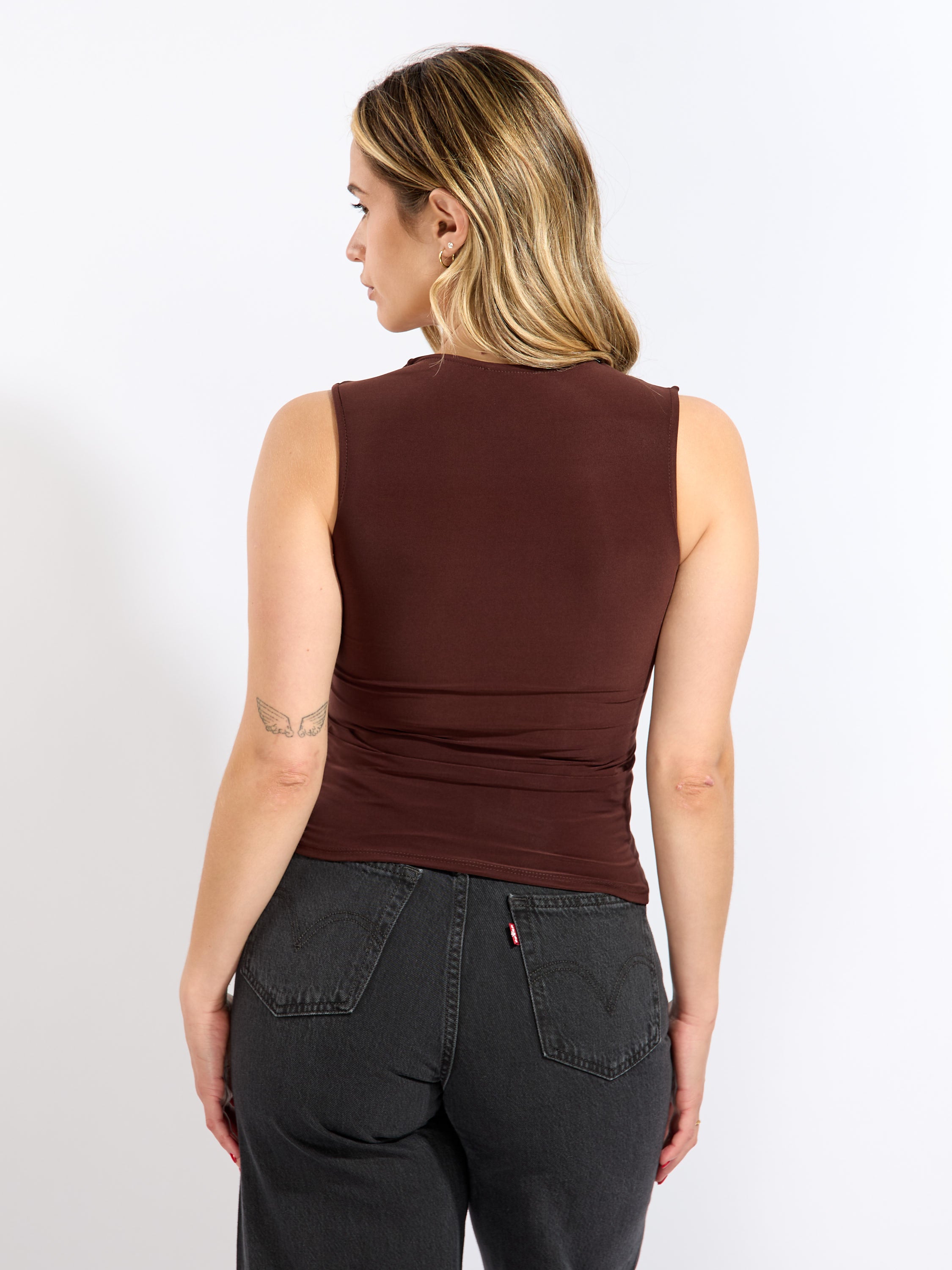 Walker Knot Shoulder Top