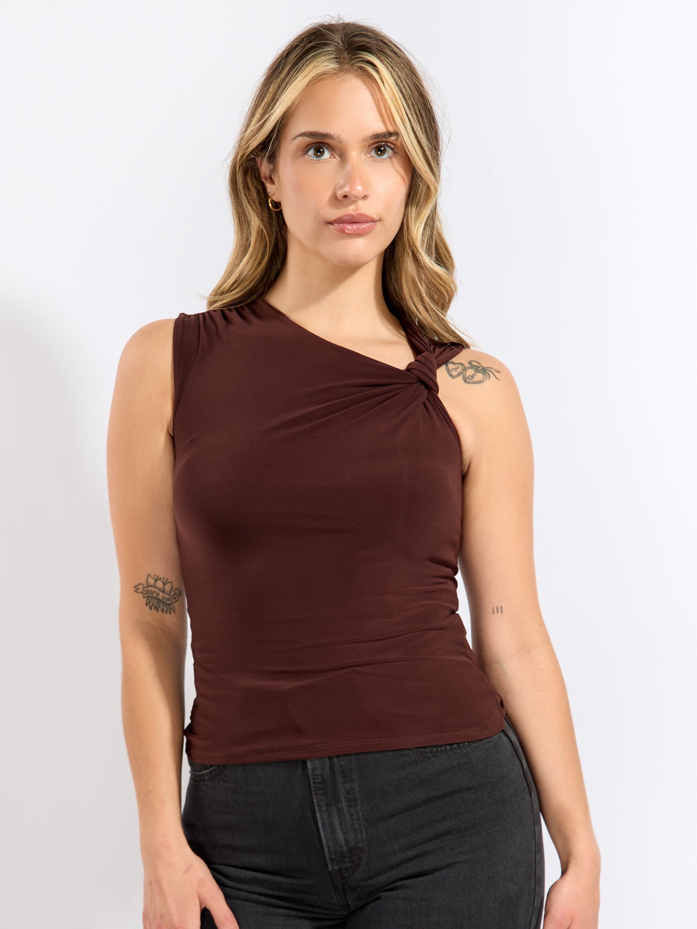 Walker Knot Shoulder Top