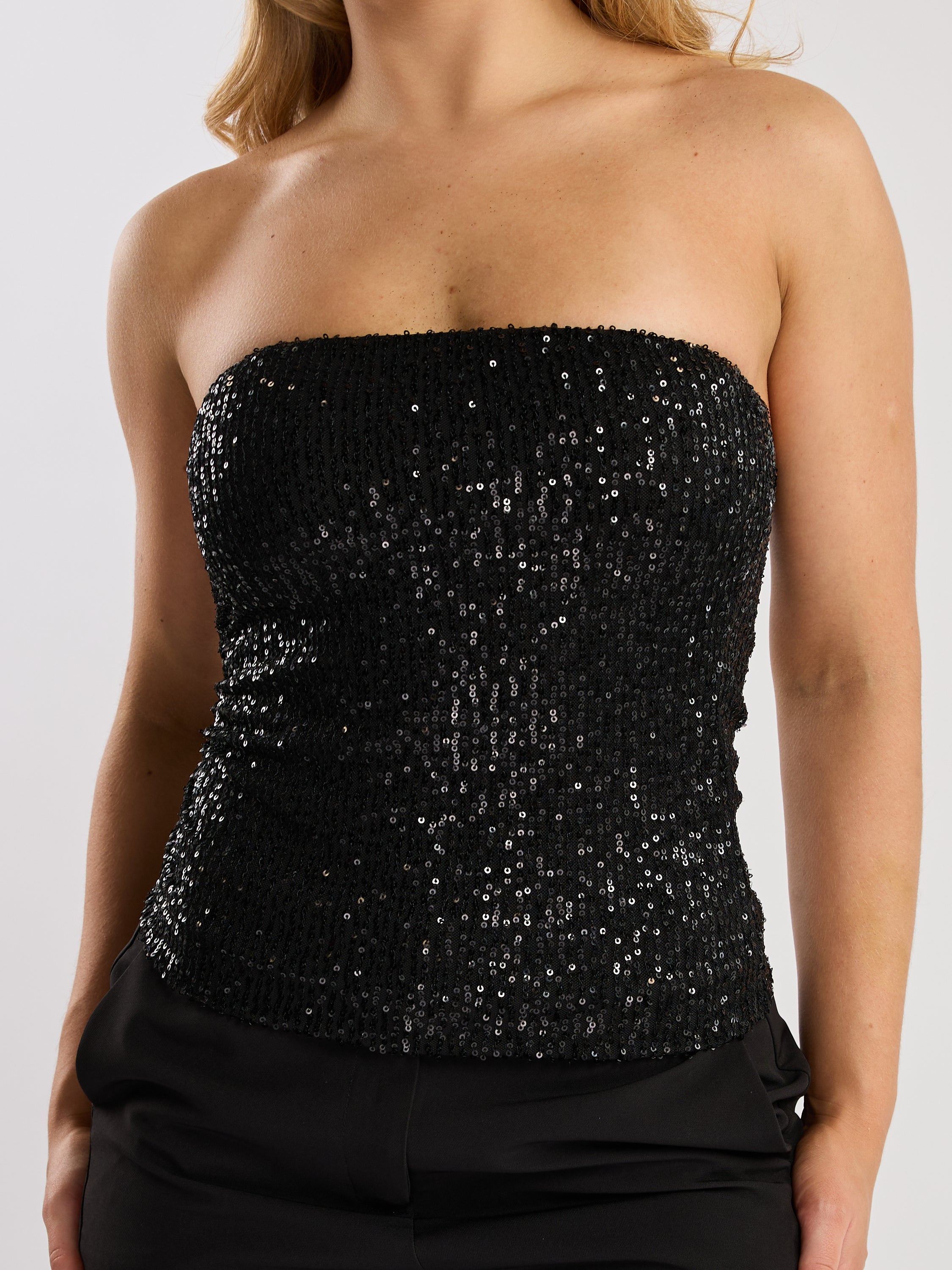 Naomi Sequin Tube Top