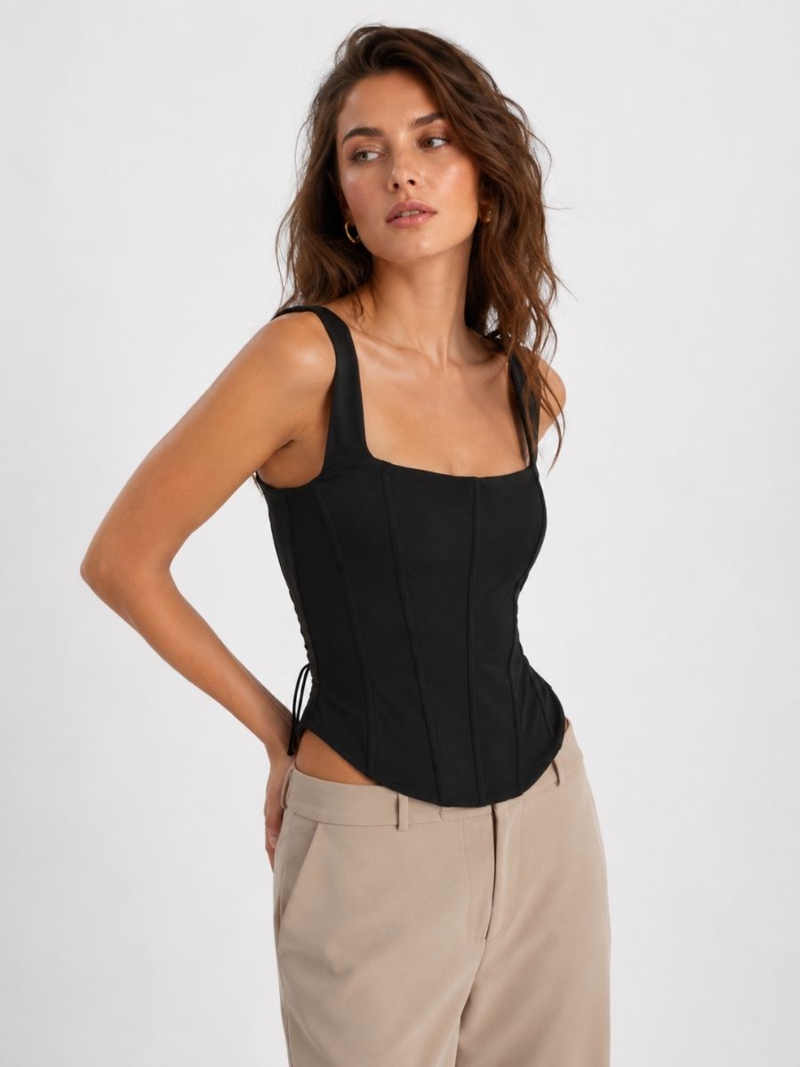 Gina Tie Back Corset Top