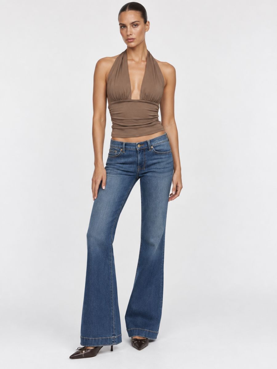 Reese Plunging Halter Top