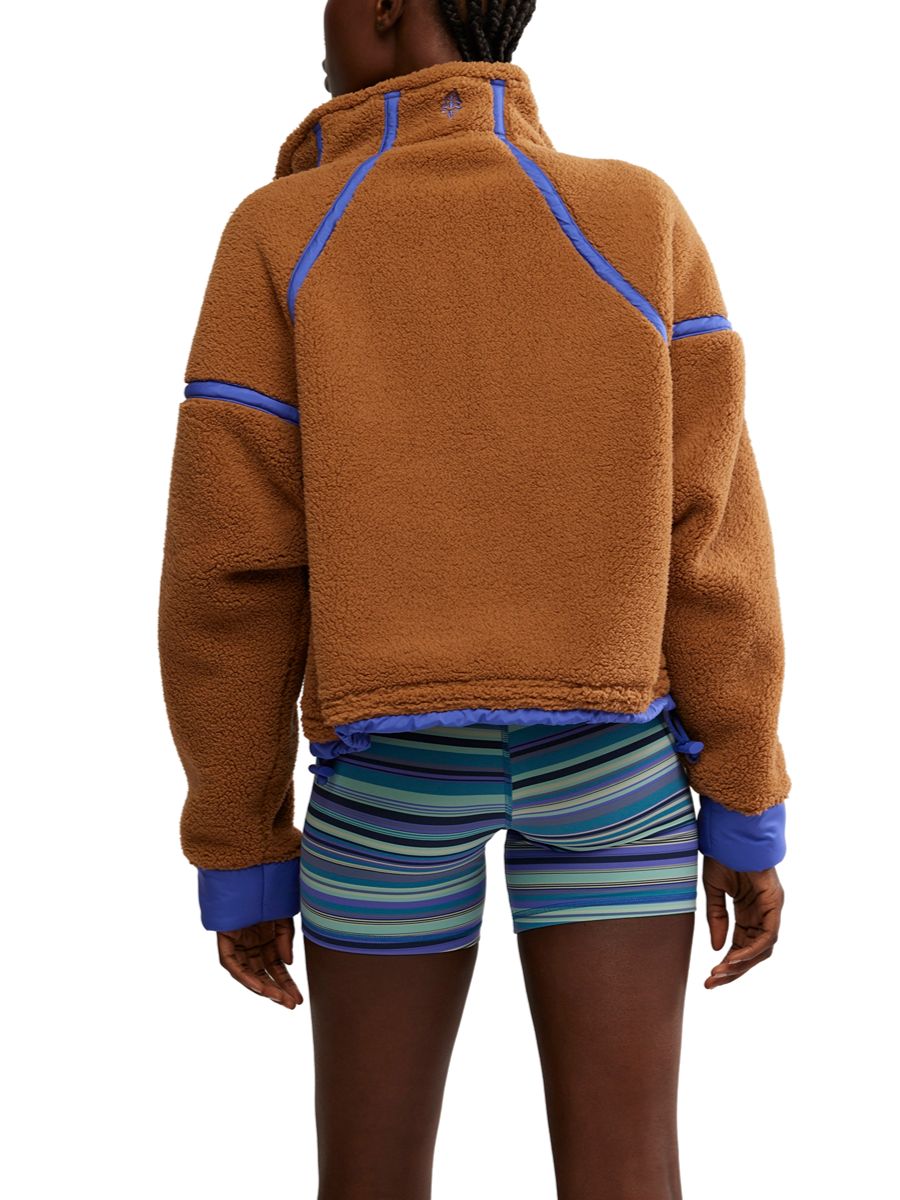 Free People Mountain High 1/2 Zip Crew Sweatshirt