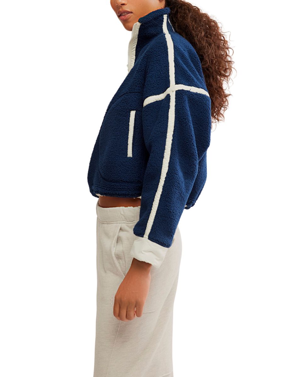 Free People Mountain High 1/2 Zip Crew Sweatshirt