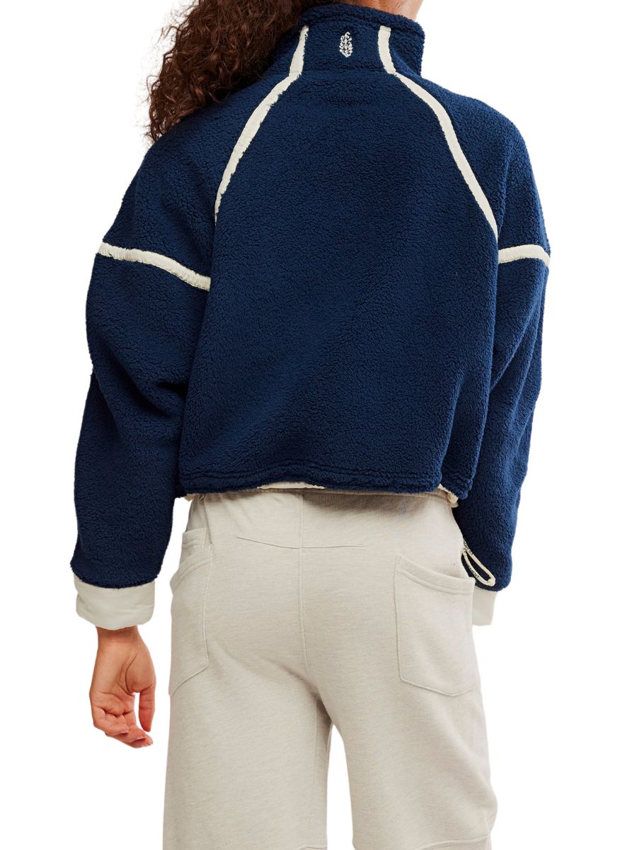 Free People Mountain High 1/2 Zip Crew Sweatshirt