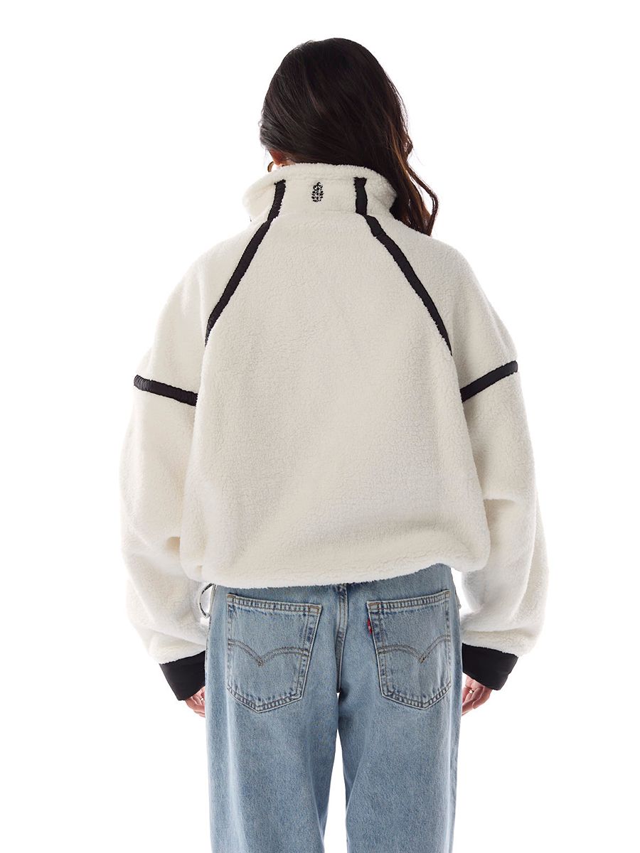 Free People Mountain High 1/2 Zip Crew Sweatshirt