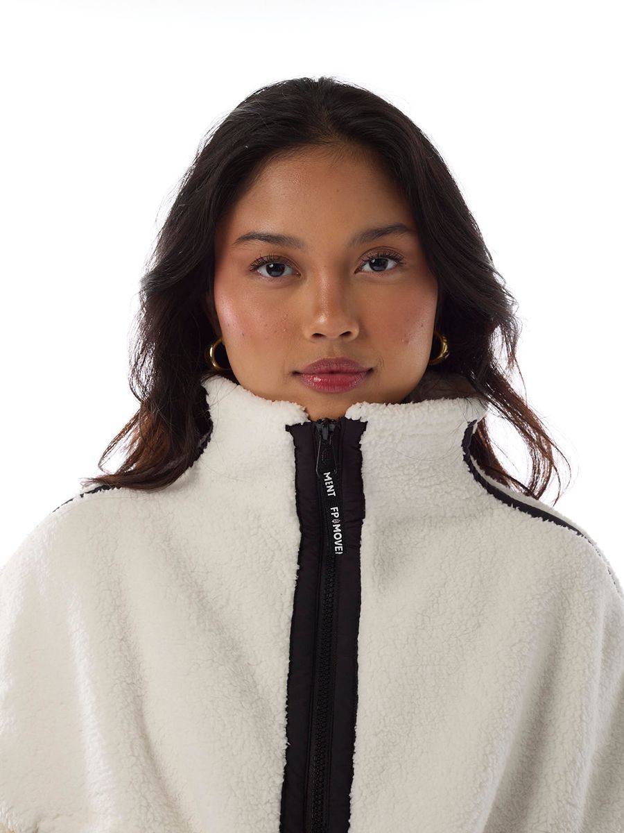 Free People Mountain High 1/2 Zip Crew Sweatshirt