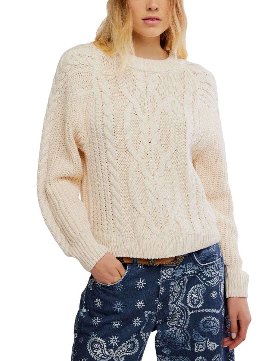 Free People Frankie Cable Sweater