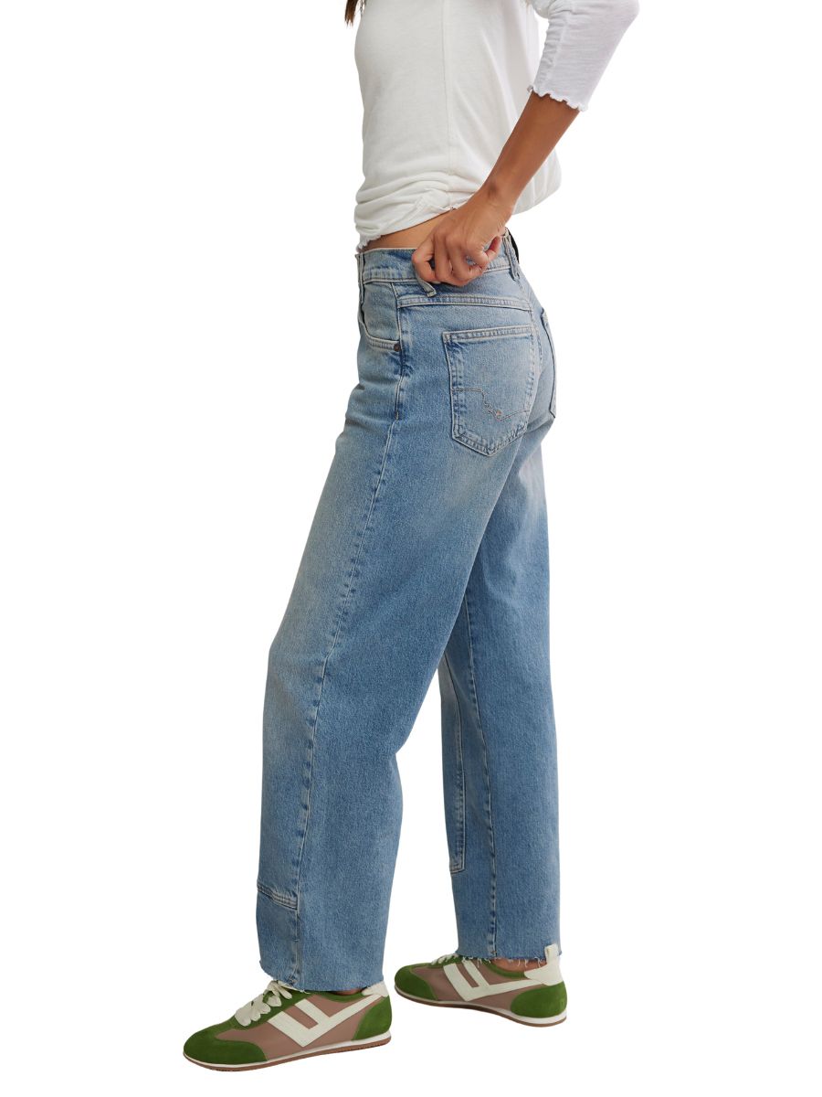 Free People Risk Taker Mid-Rise Straight Jean