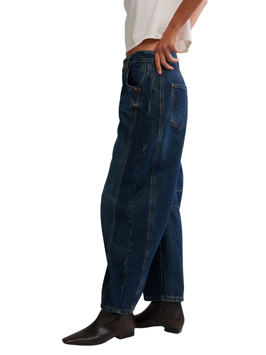 Free People Good Luck Barrel Jean