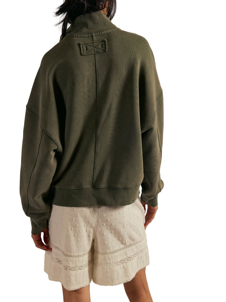 Free People Timeless 1/4 Snap Pullover