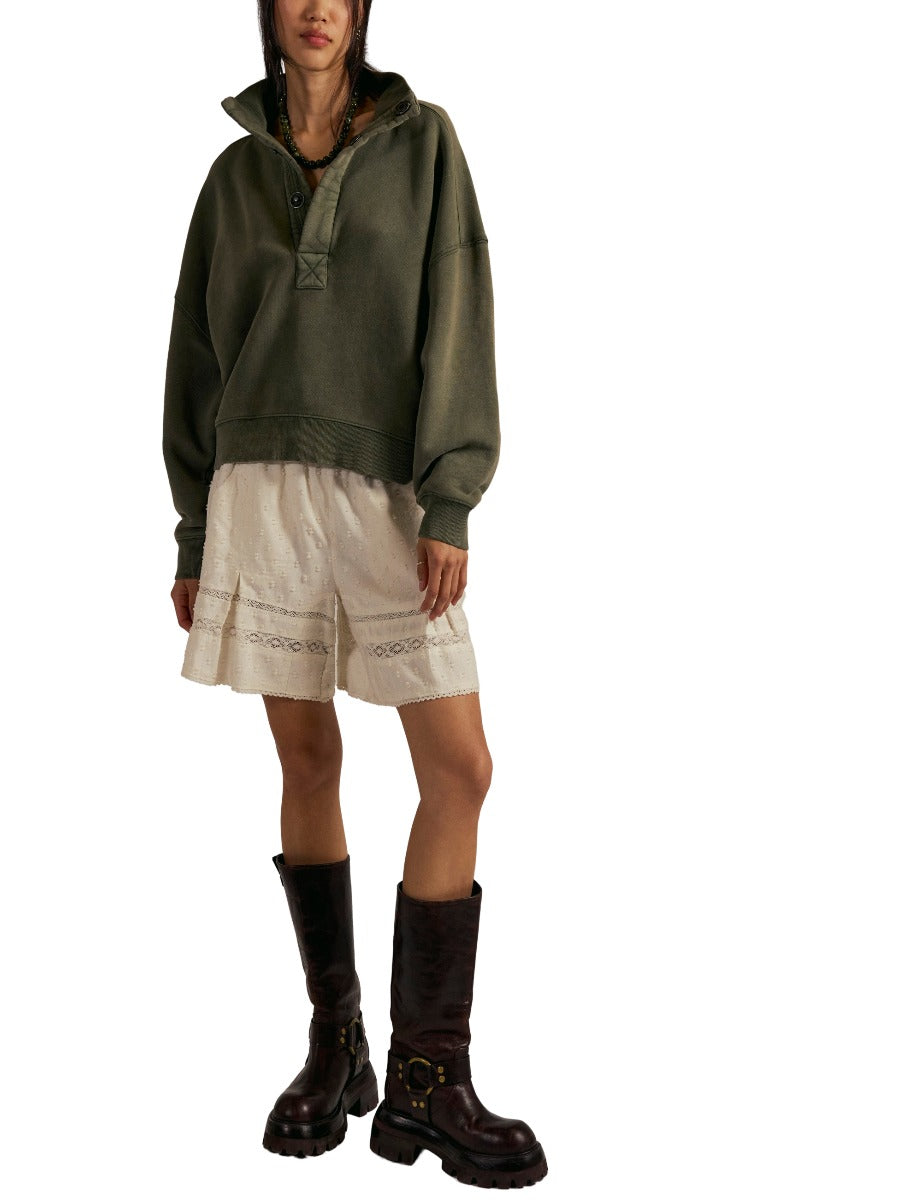Free People Timeless 1/4 Snap Pullover