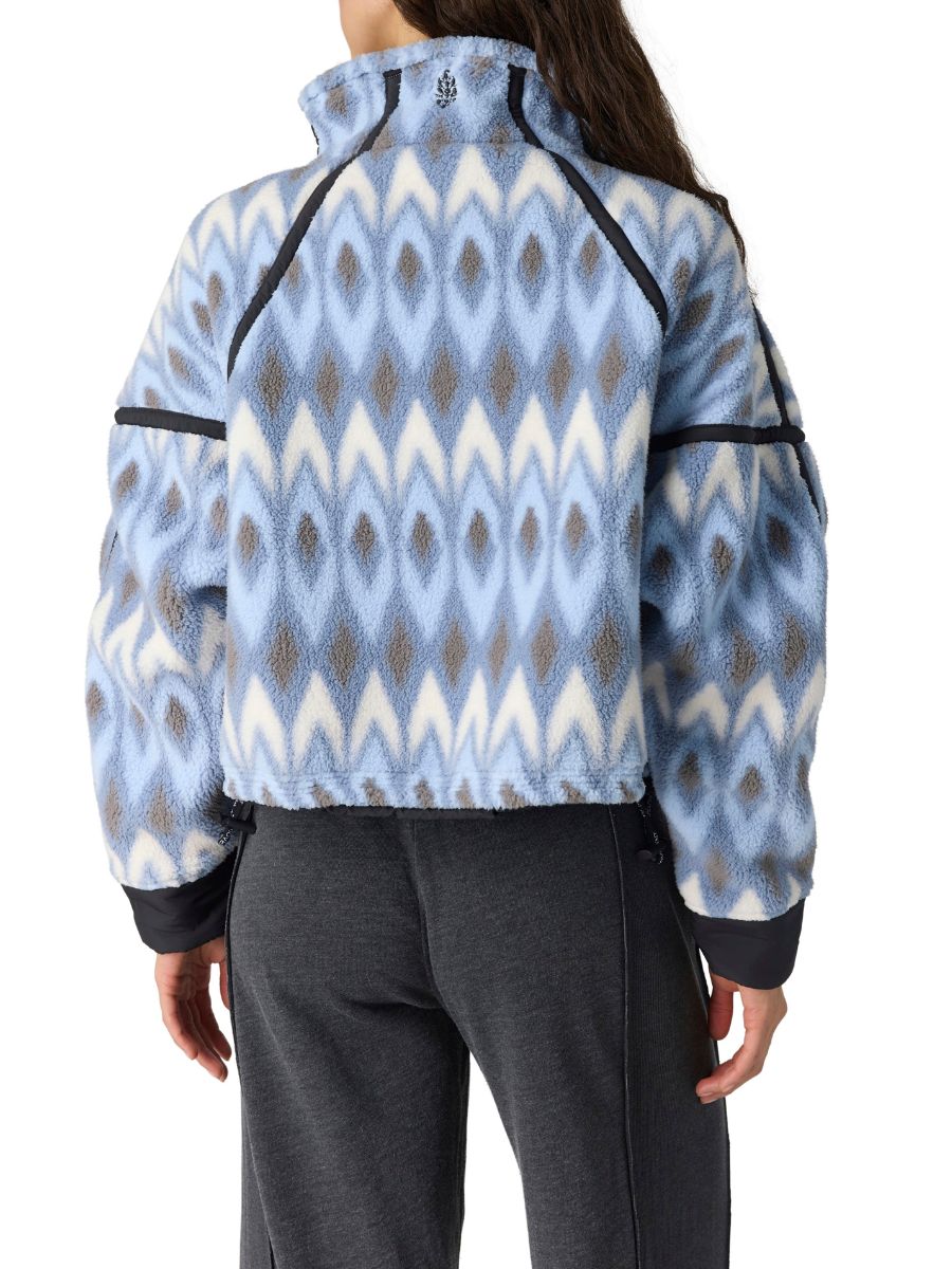 Free People Printed Mountain High ½ Zip Fleece