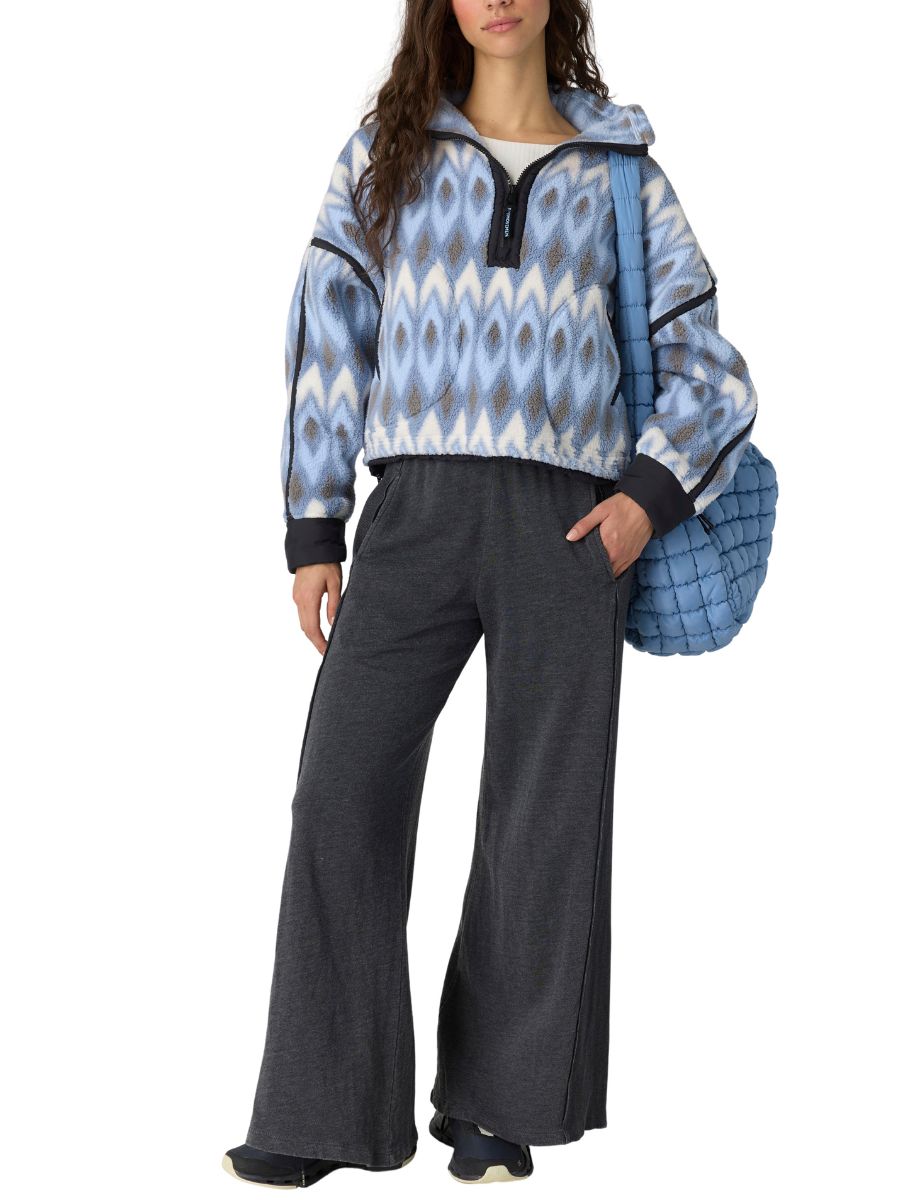 Free People Printed Mountain High ½ Zip Fleece