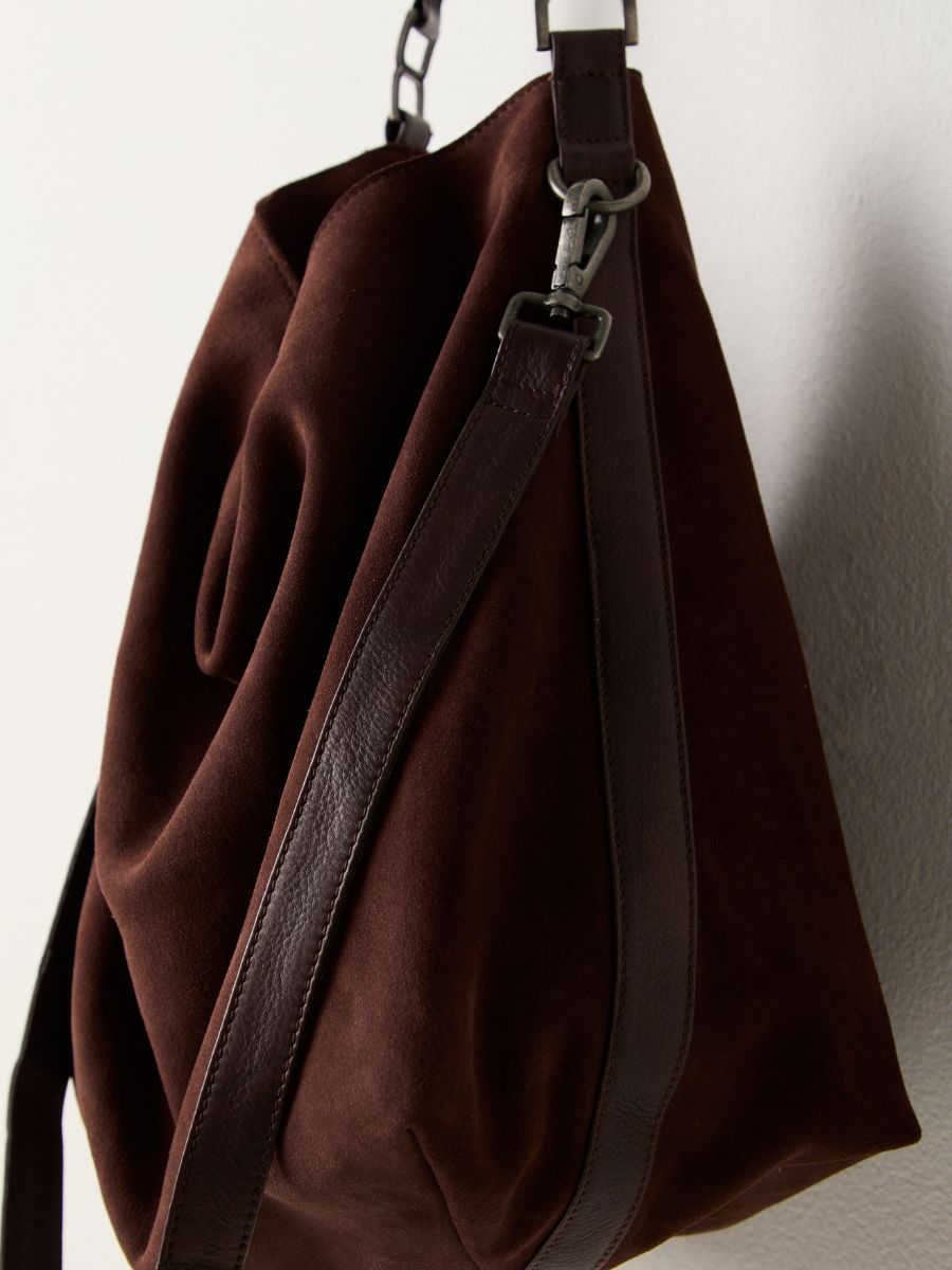 Free People Suzie Suede Slouch Tote Bag