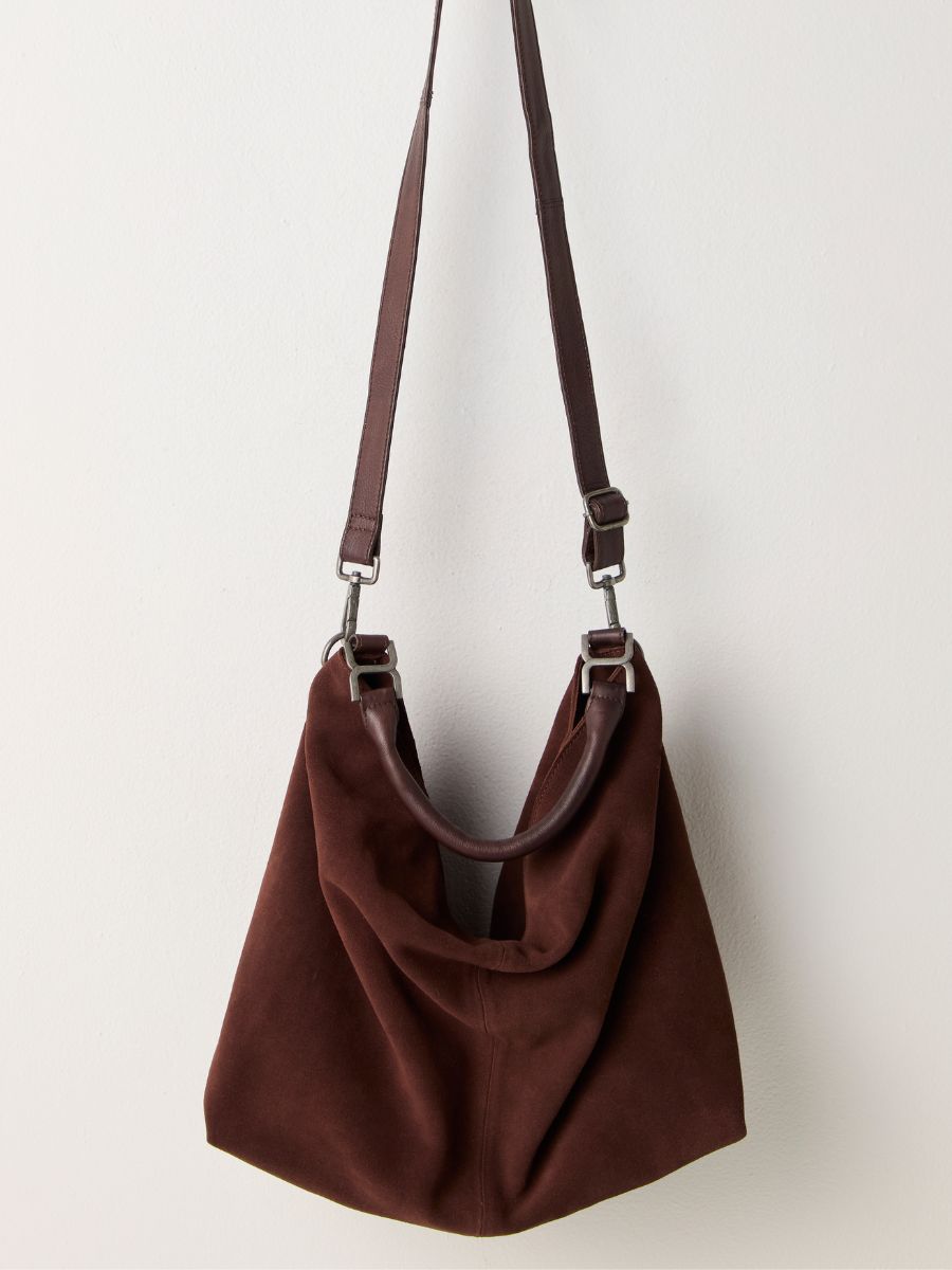 Free People Suzie Suede Slouch Tote Bag