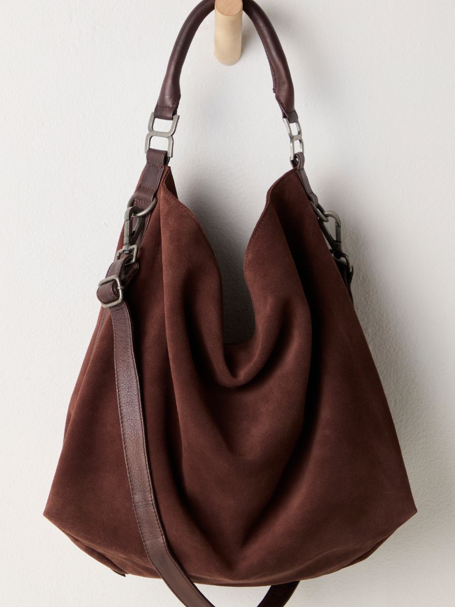 Free People Suzie Suede Slouch Tote Bag