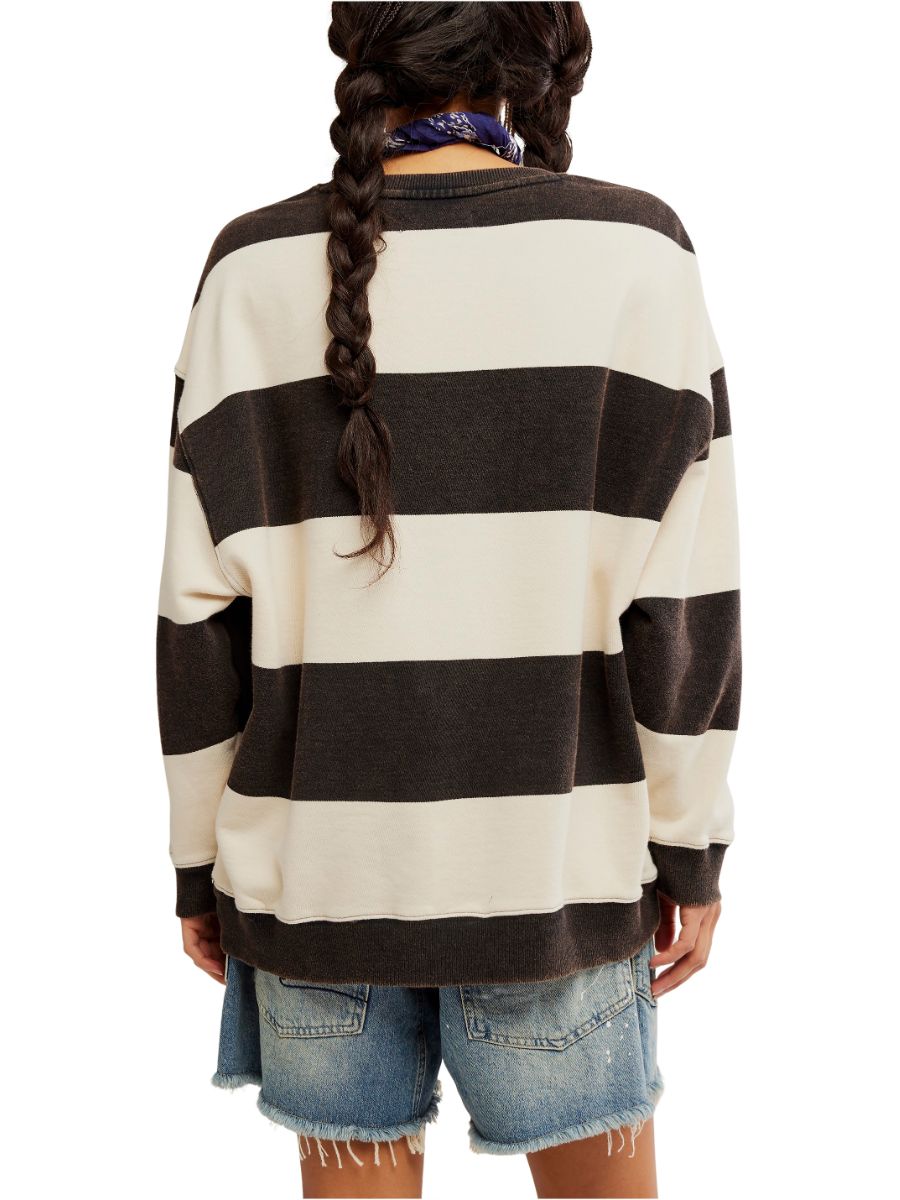 Free People Classic Striped Crewneck Top