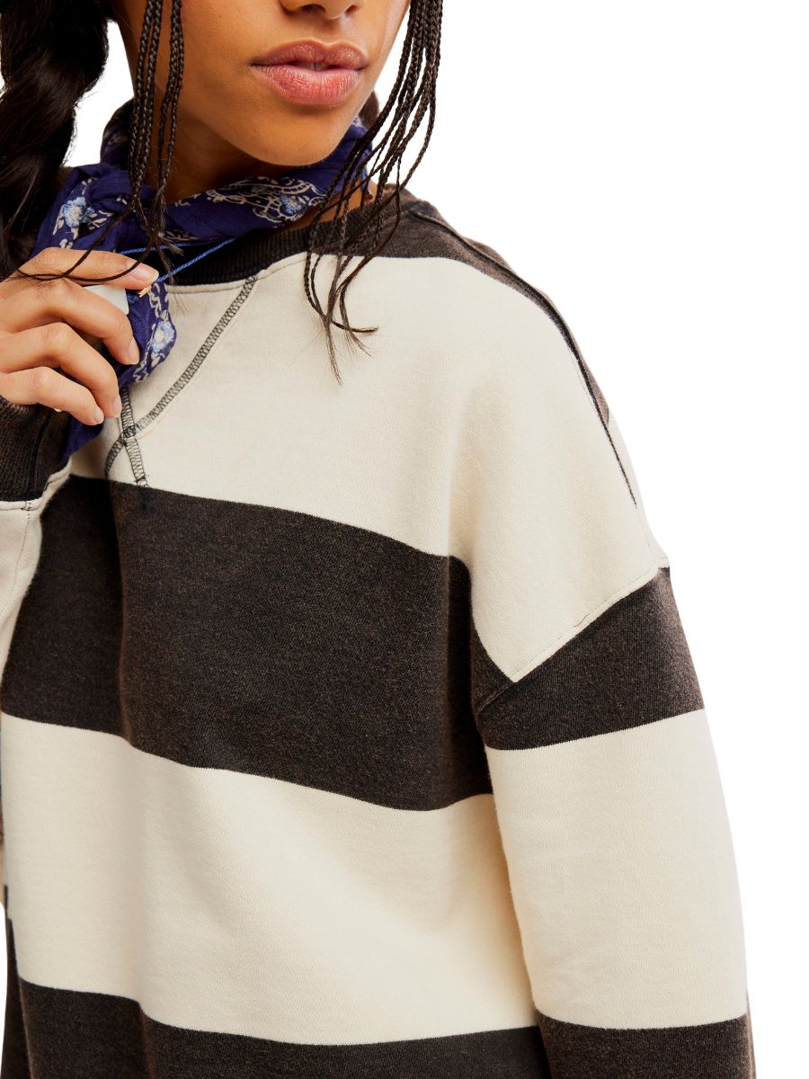 Free People Classic Striped Crewneck Top