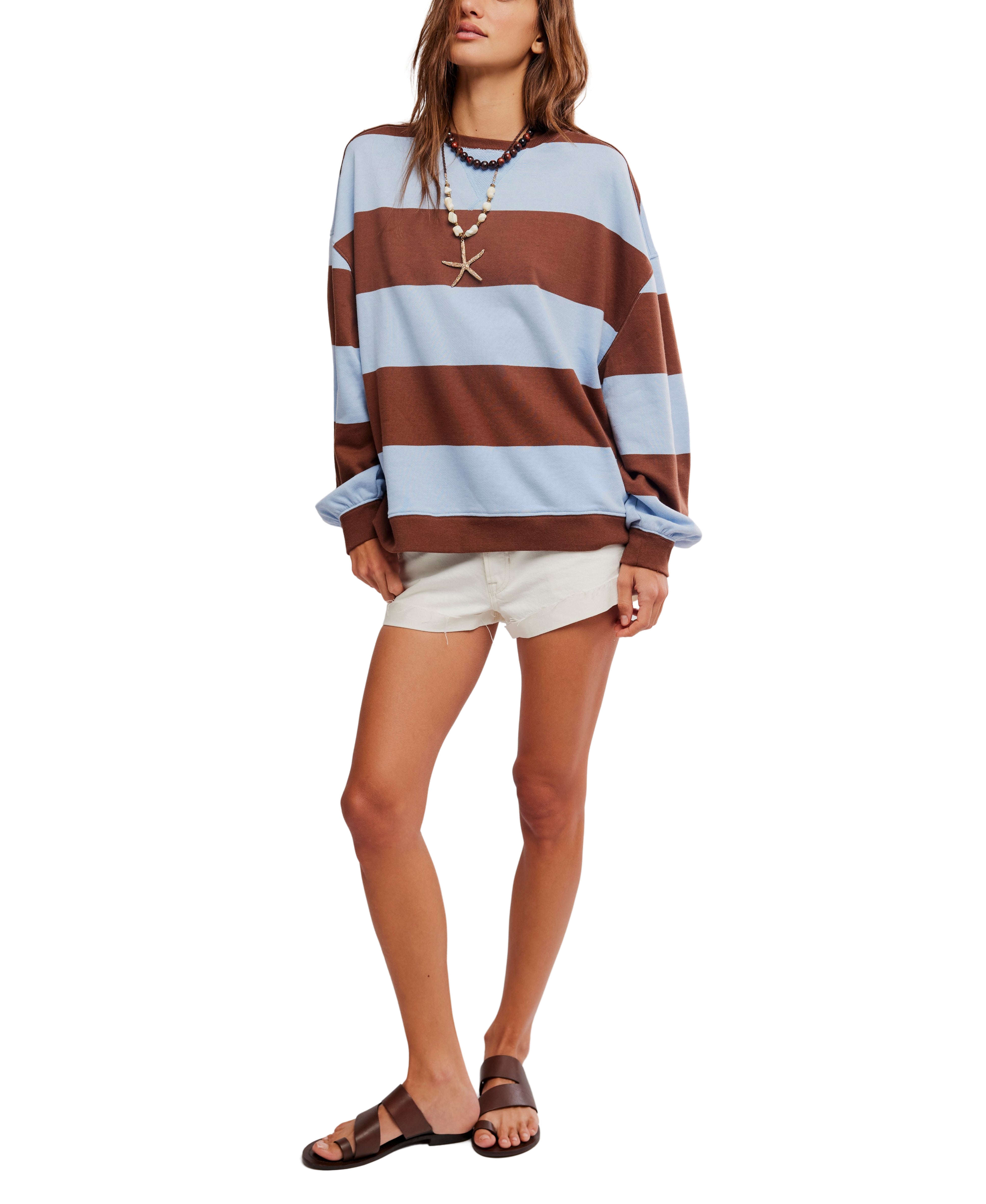 Free People Classic Striped Crewneck Top