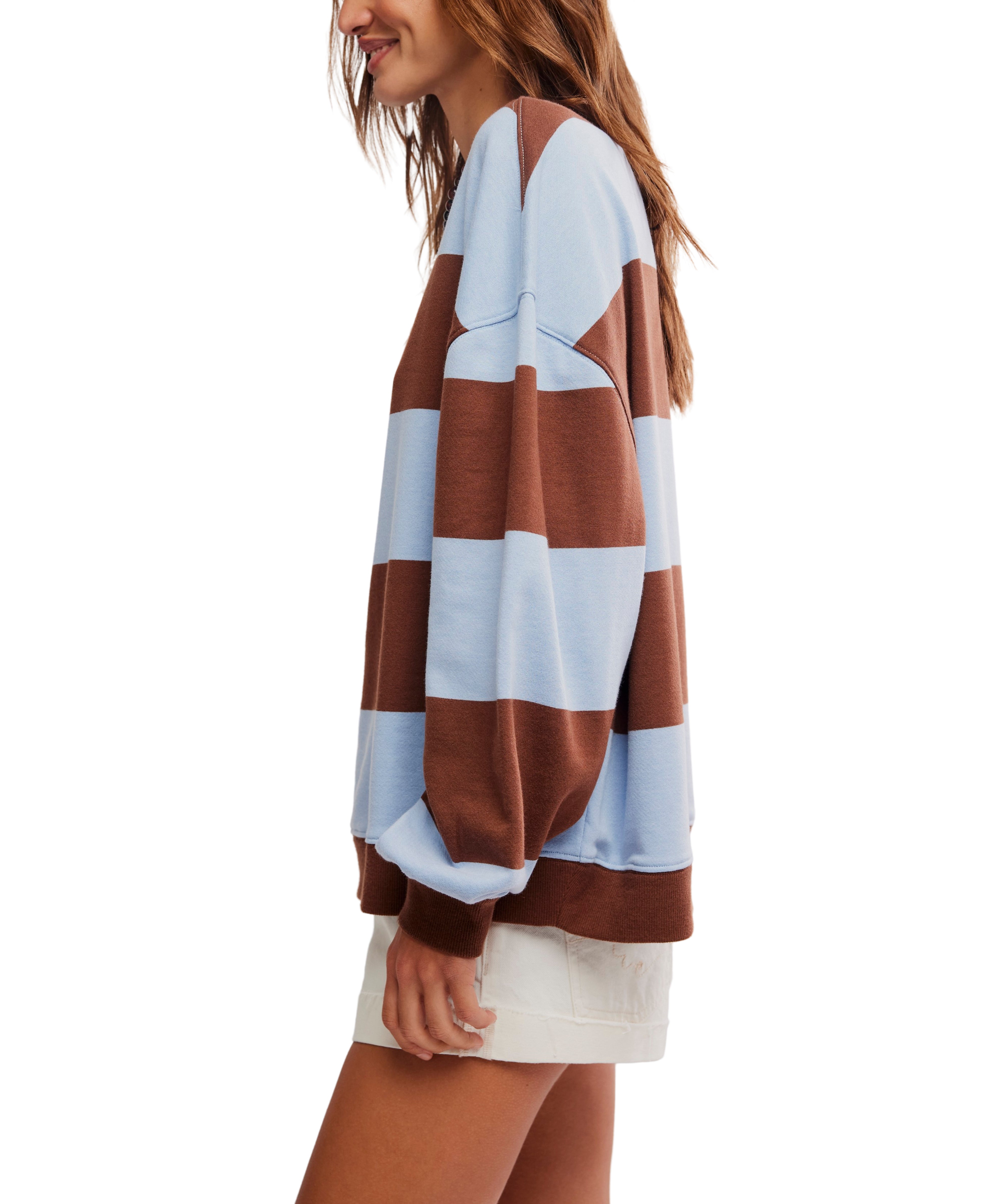 Free People Classic Striped Crewneck Top