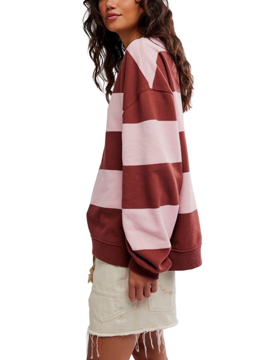 Free People Classic Striped Crewneck Top