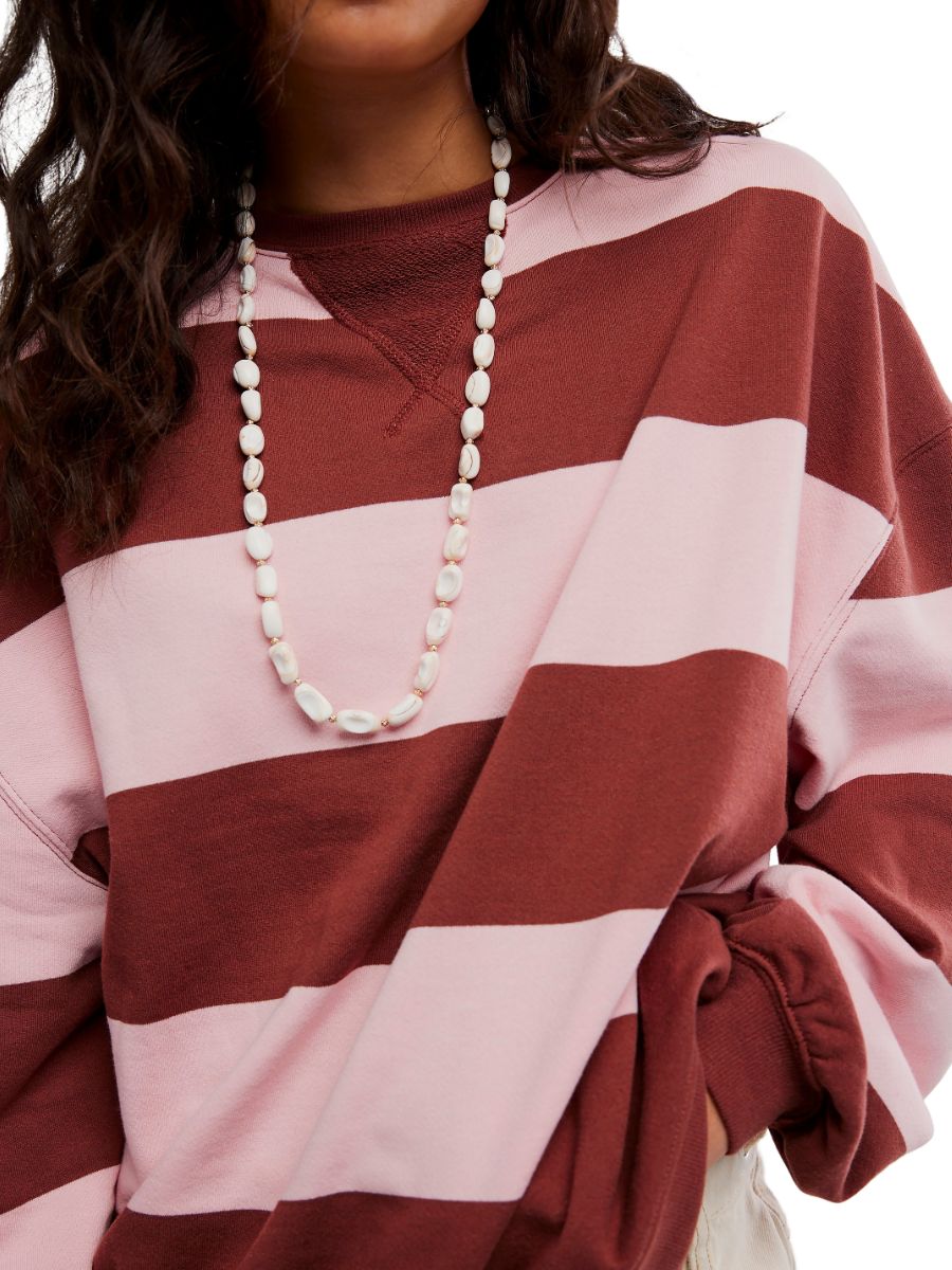 Free People Classic Striped Crewneck Top
