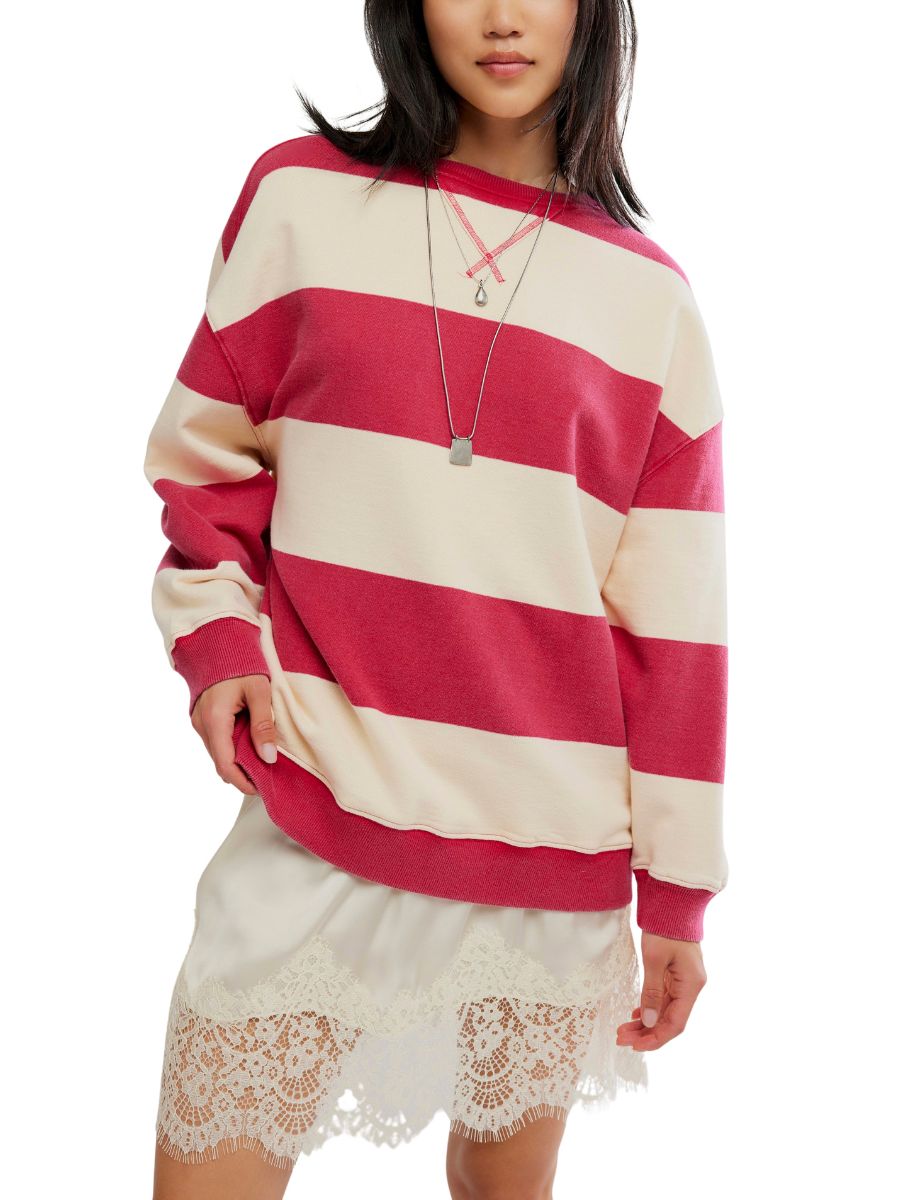 Free People Classic Striped Crewneck Top