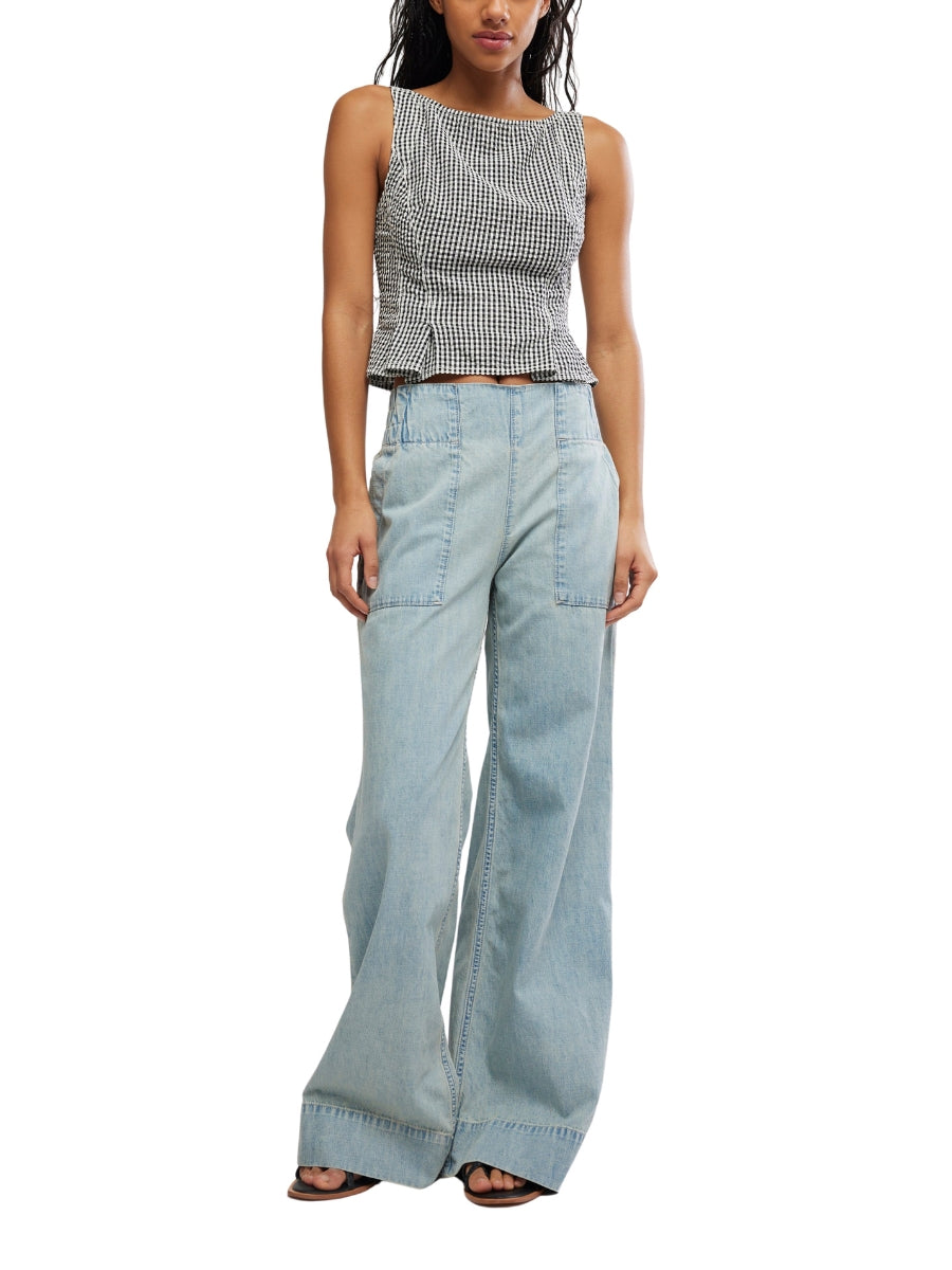 Free People Sunfaded Top