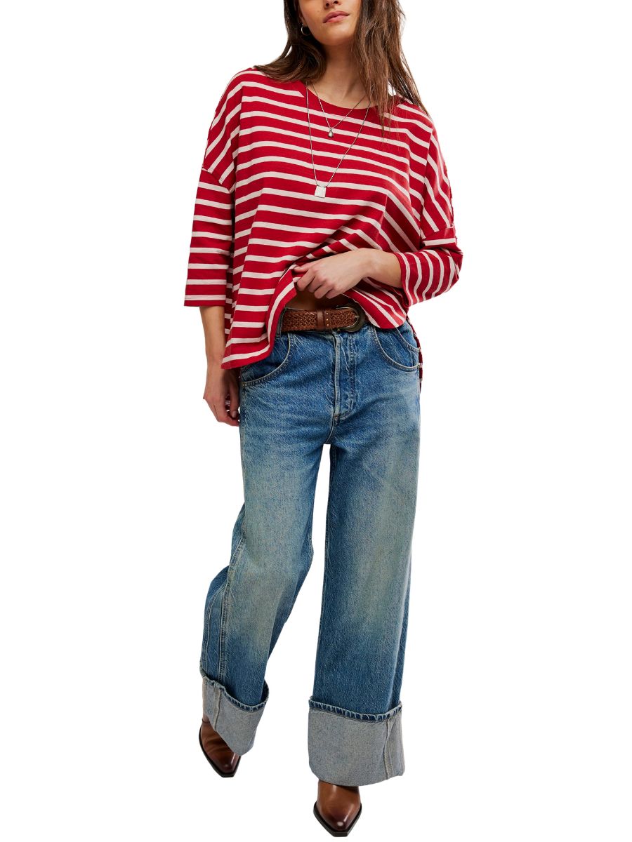 Free People Two Sense Long Sleeve Top