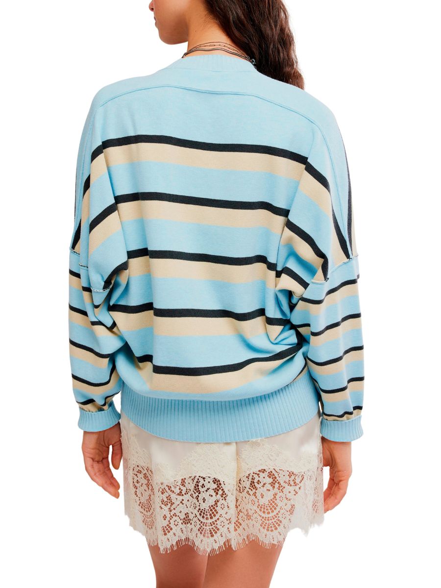 Free People Stripe Muse Pullover