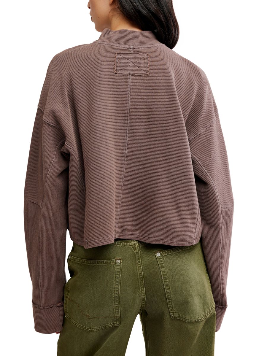 Free People Celeste Quarter Zip Sweatshirt