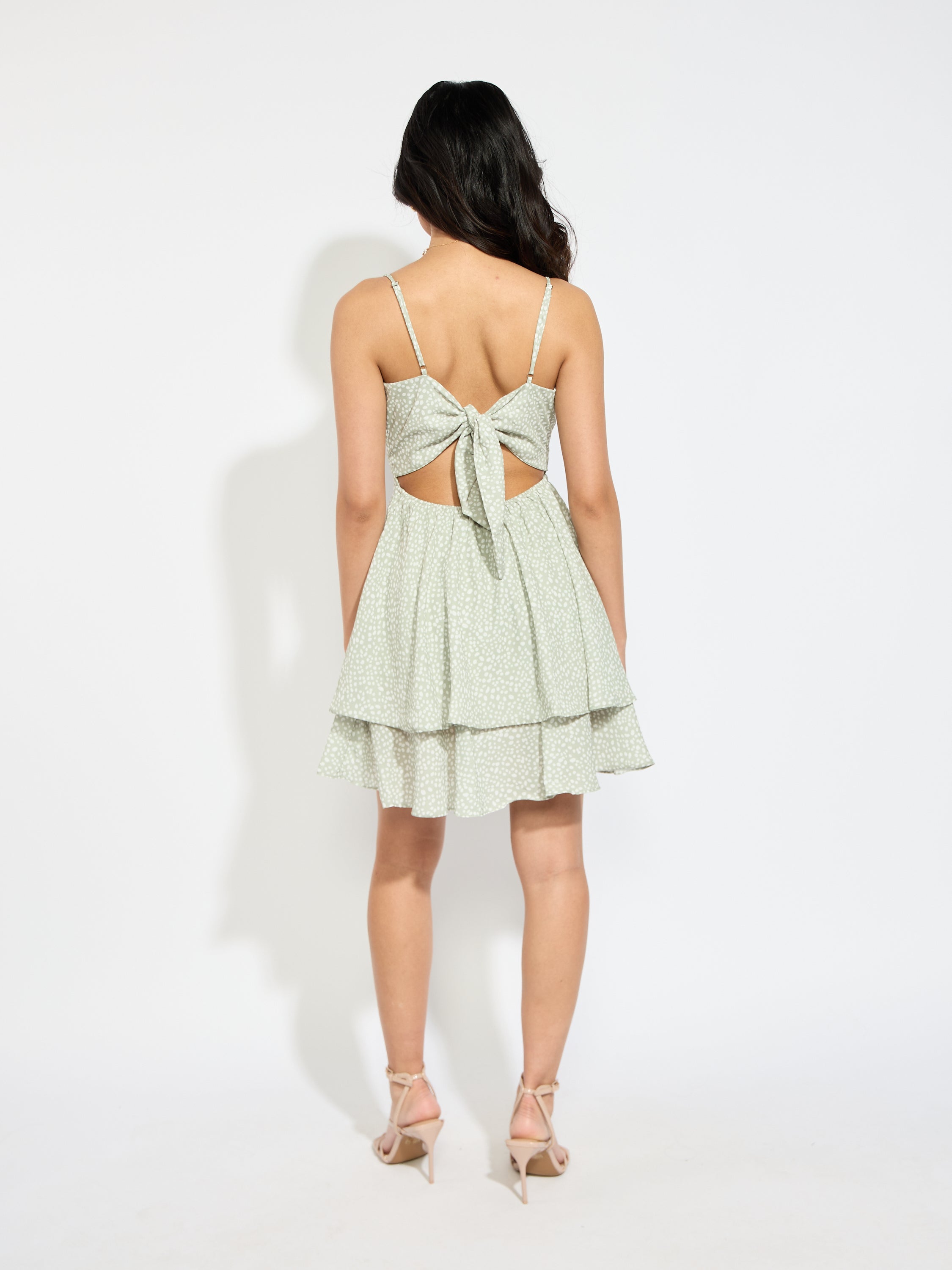 Smash Dot Tie Layer Dress