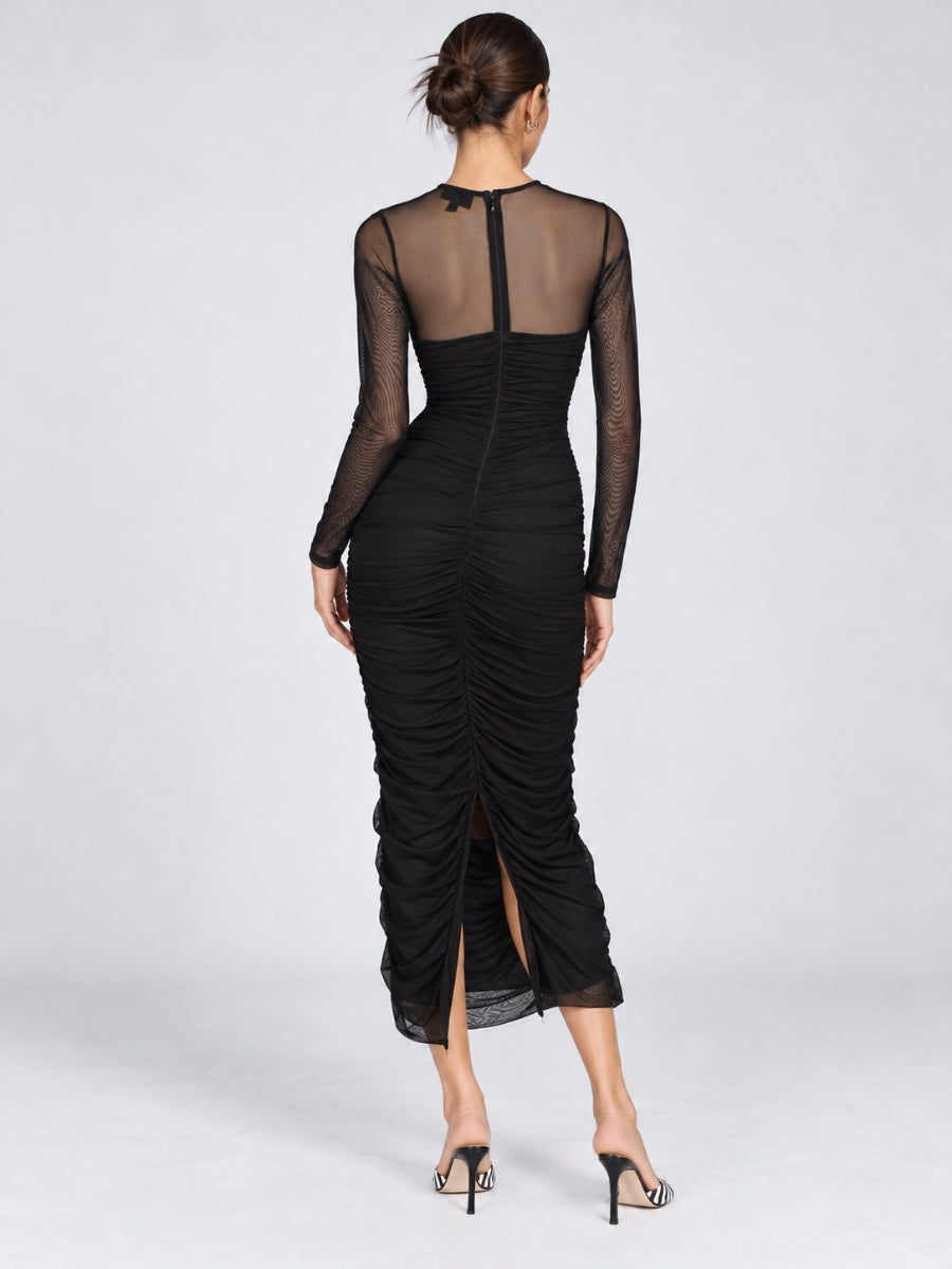Constance Mesh Jersey Midi Dress