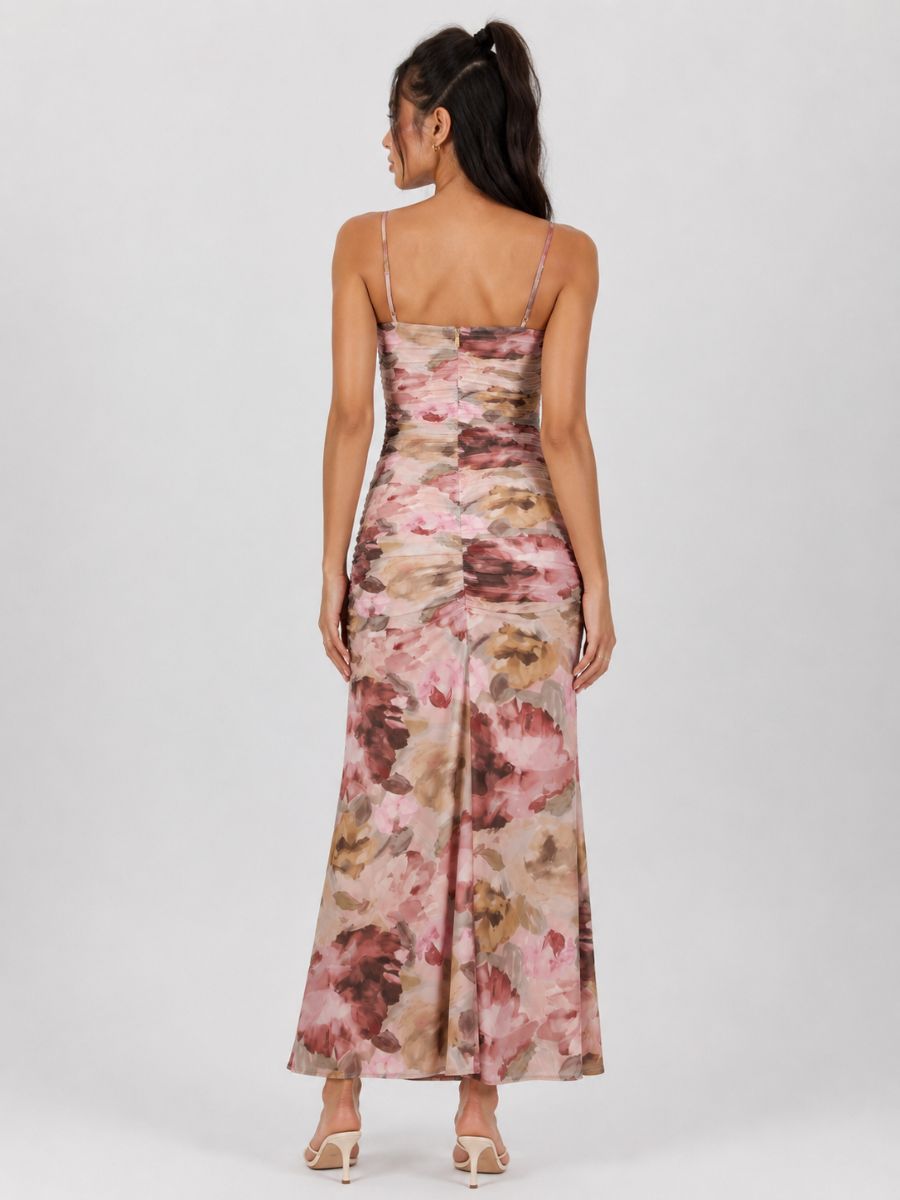 Sabine Mesh Midi Dress