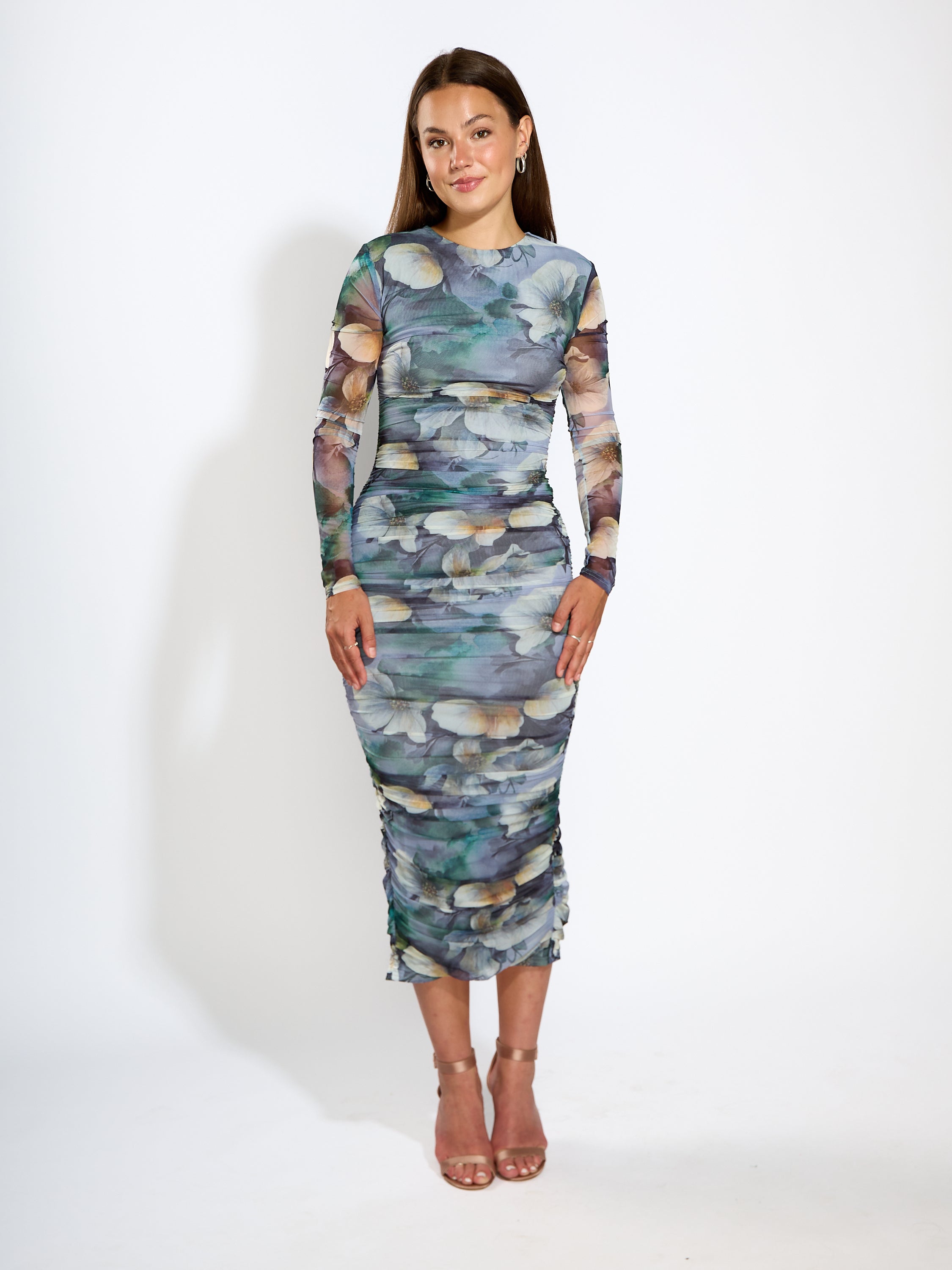 Karma Floral Mesh Dress