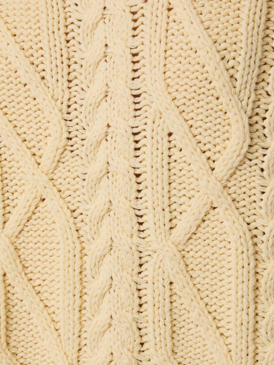 Ava Cable Short Sleeve Boxy Sweater