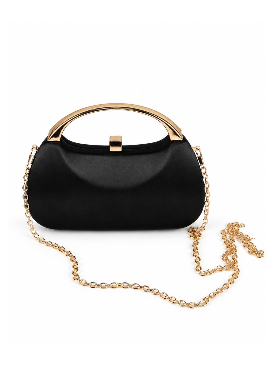 Jett Satin Clutch Bag