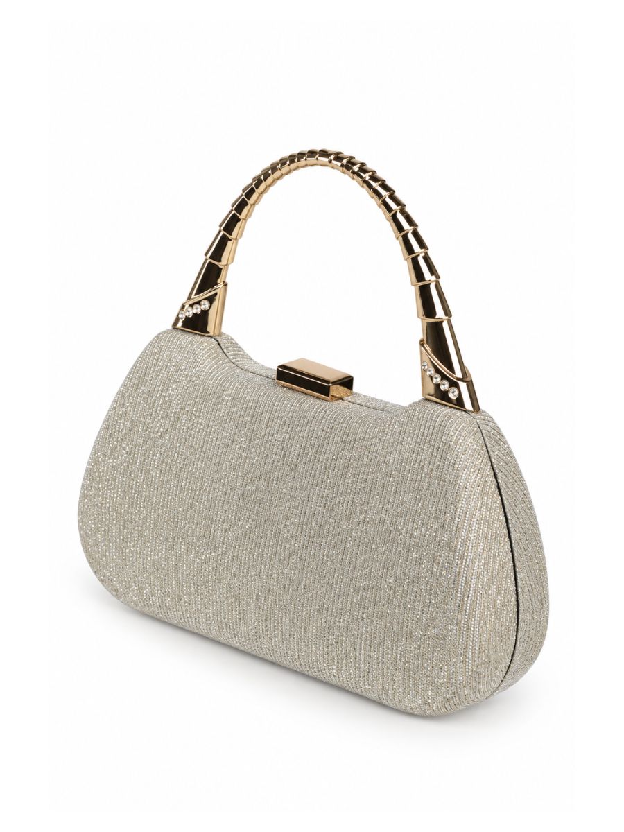 Kendra Glitter Mesh Clutch Bag