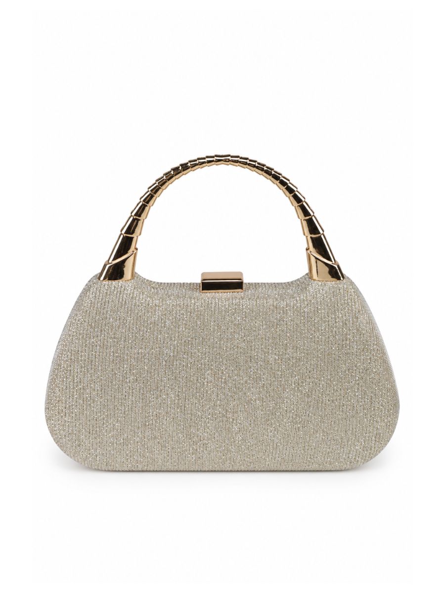 Kendra Glitter Mesh Clutch Bag