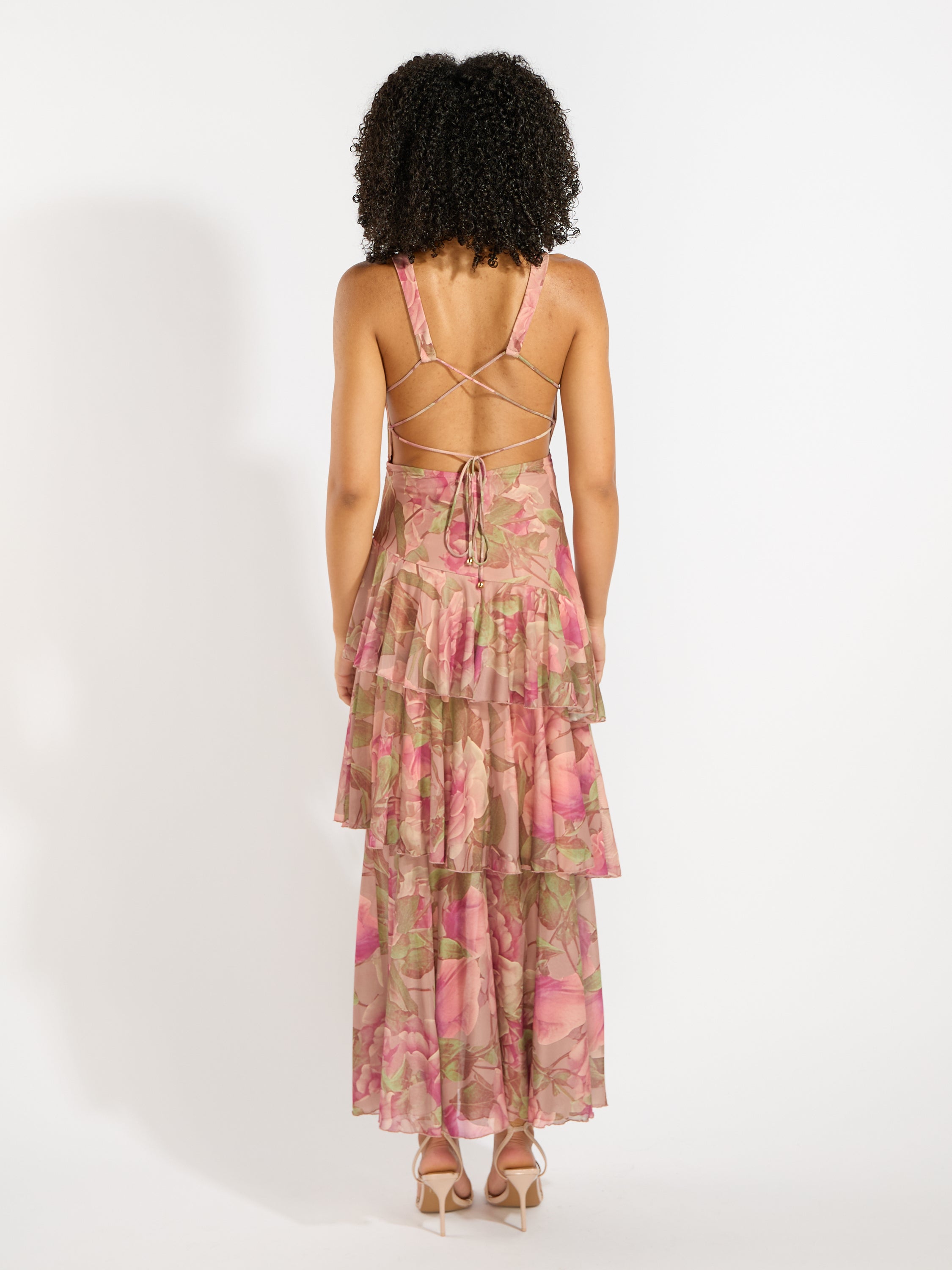 Taylor Ruffle Floral Dress