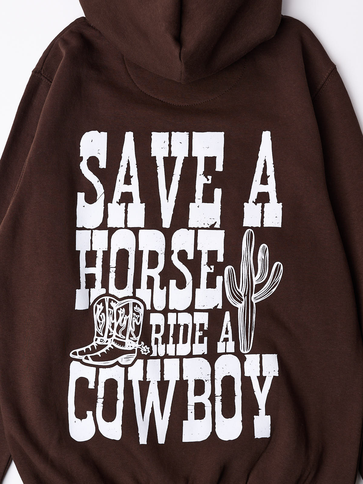 Save a Horse Ride a Cowboy Graphic Hoodie