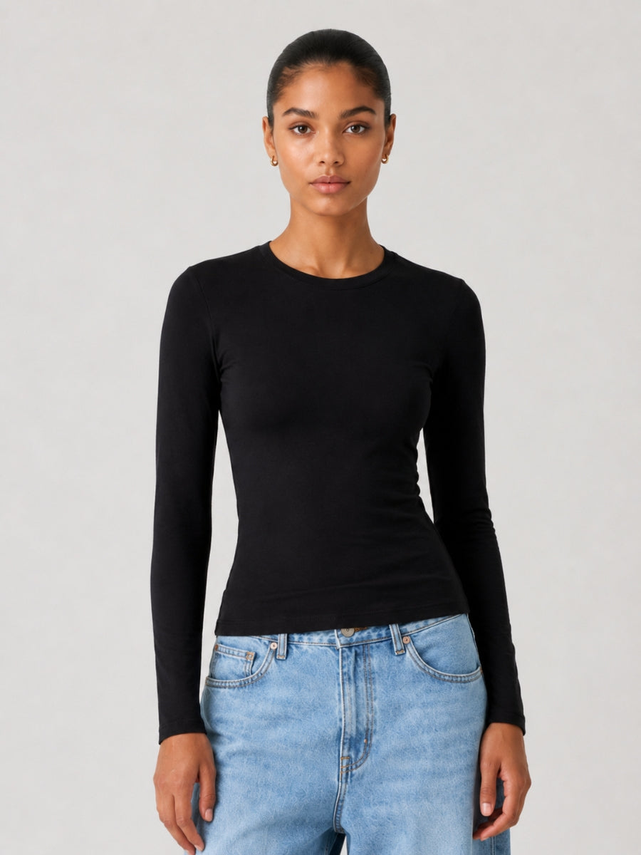 High Neck Long Sleeve Top
