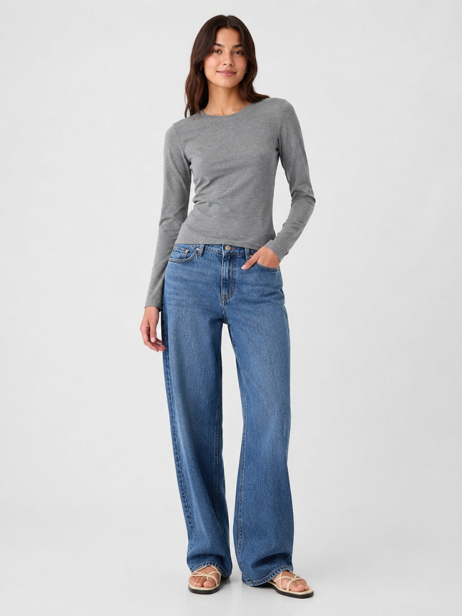 High Neck Long Sleeve Top