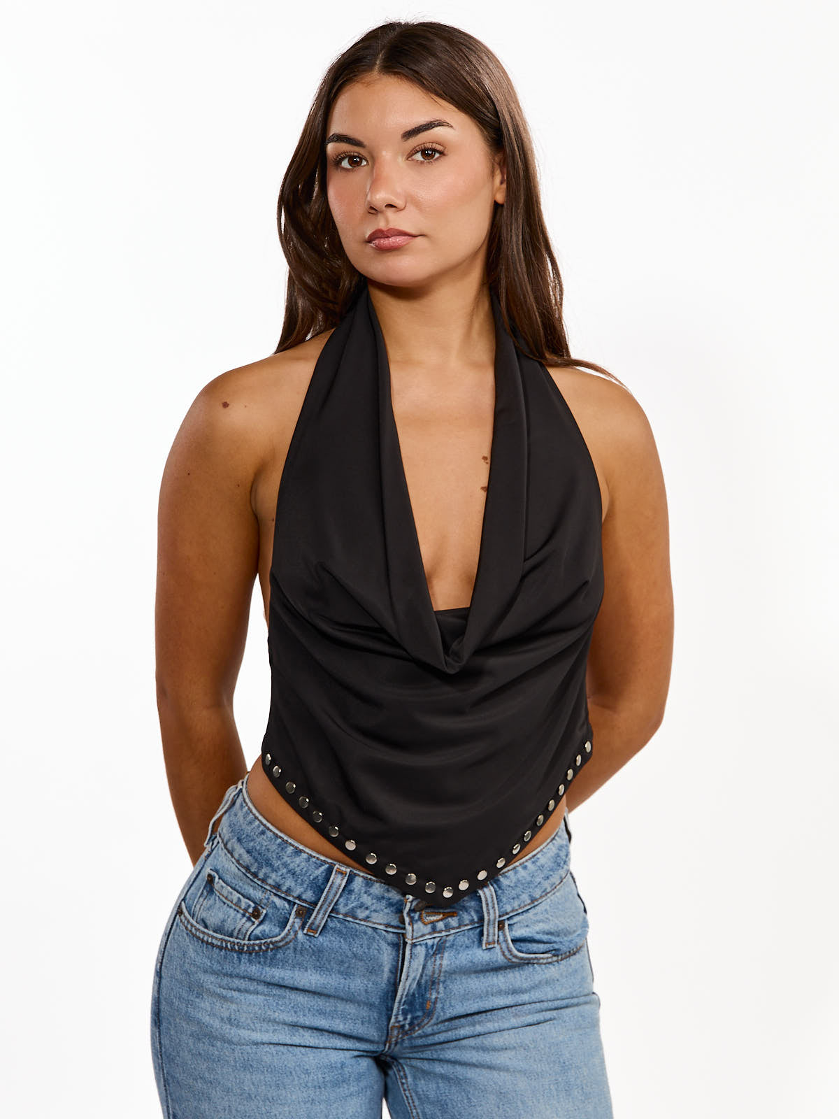 Koko Studded Halter Top