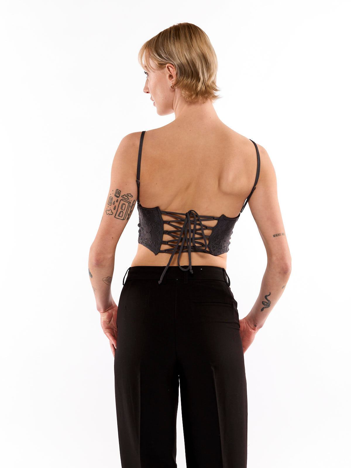 Lace Up Tie Back Spa Corset
