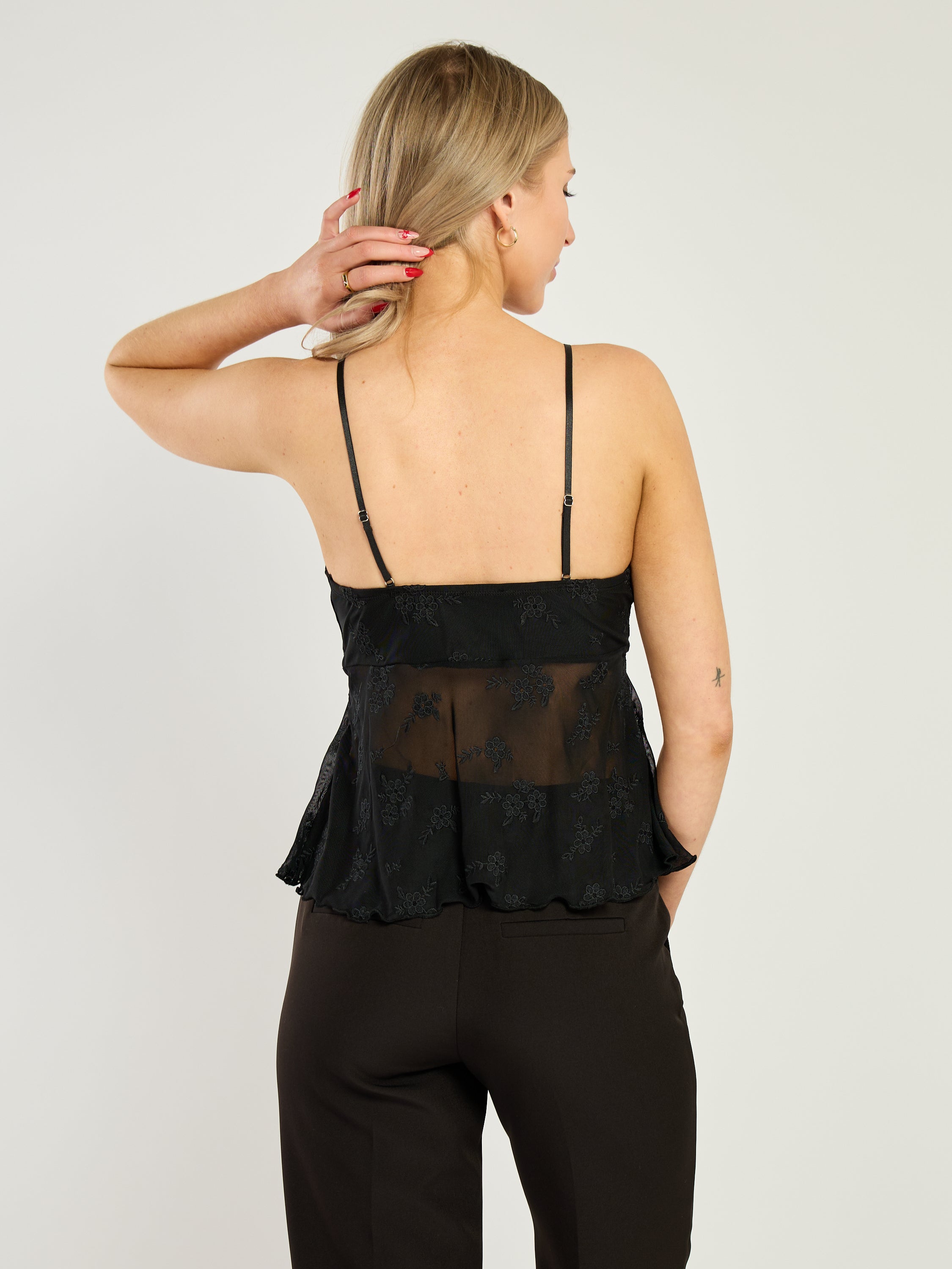 Lauriel Mesh Camisole Top
