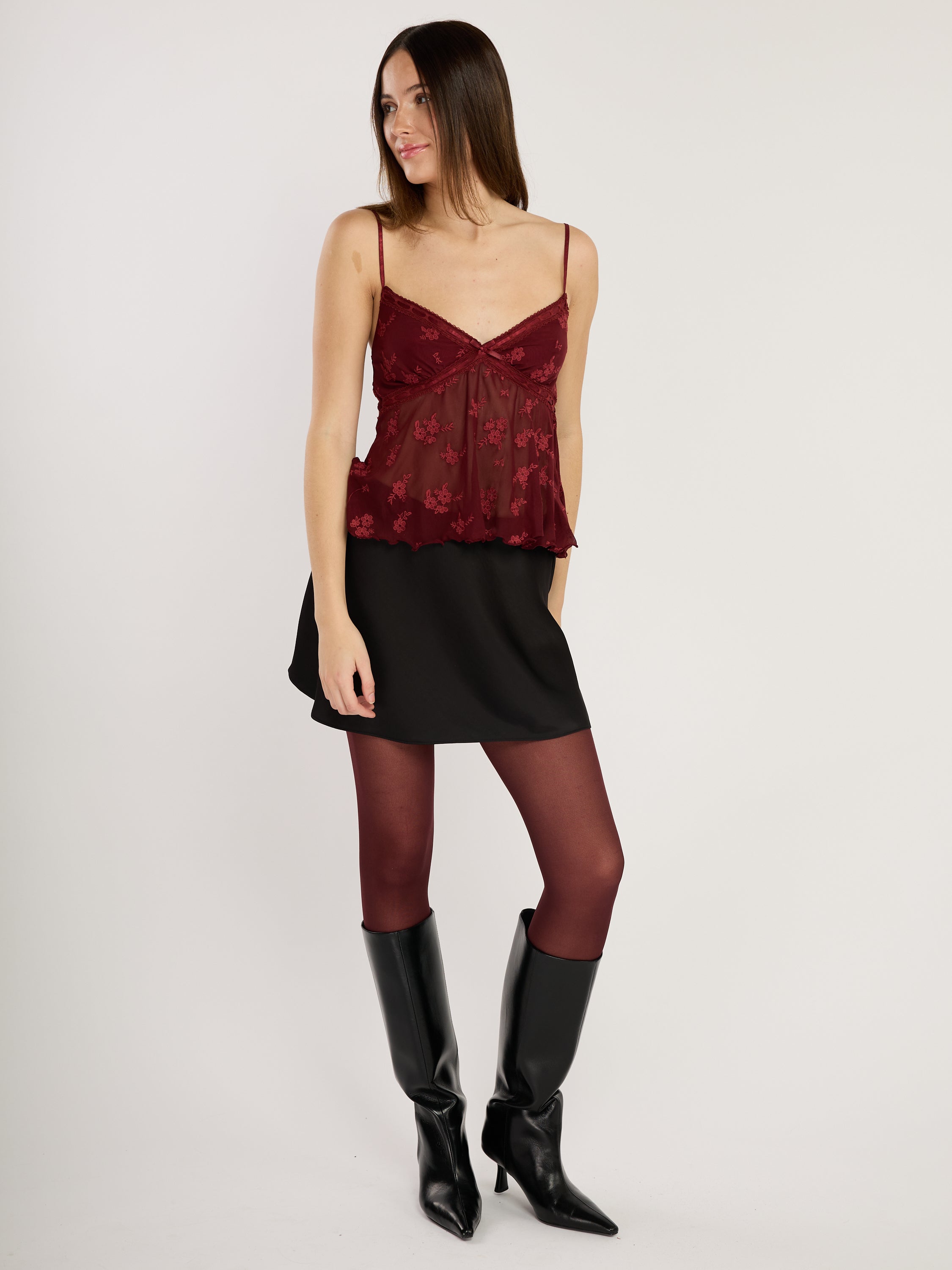 Lauriel Mesh Camisole Top